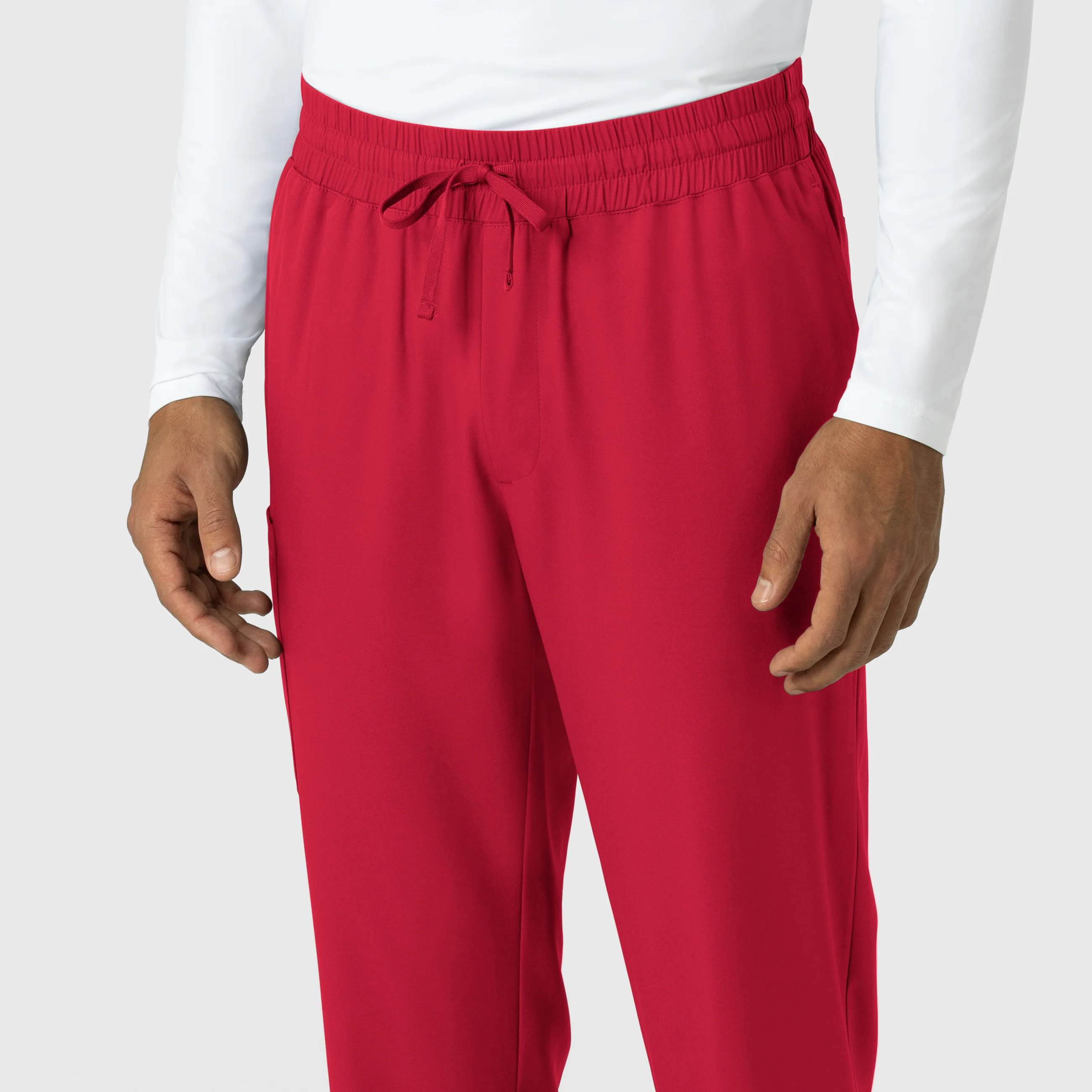Boundless Men's Straight Leg Scrub Pant - Red - Image 6