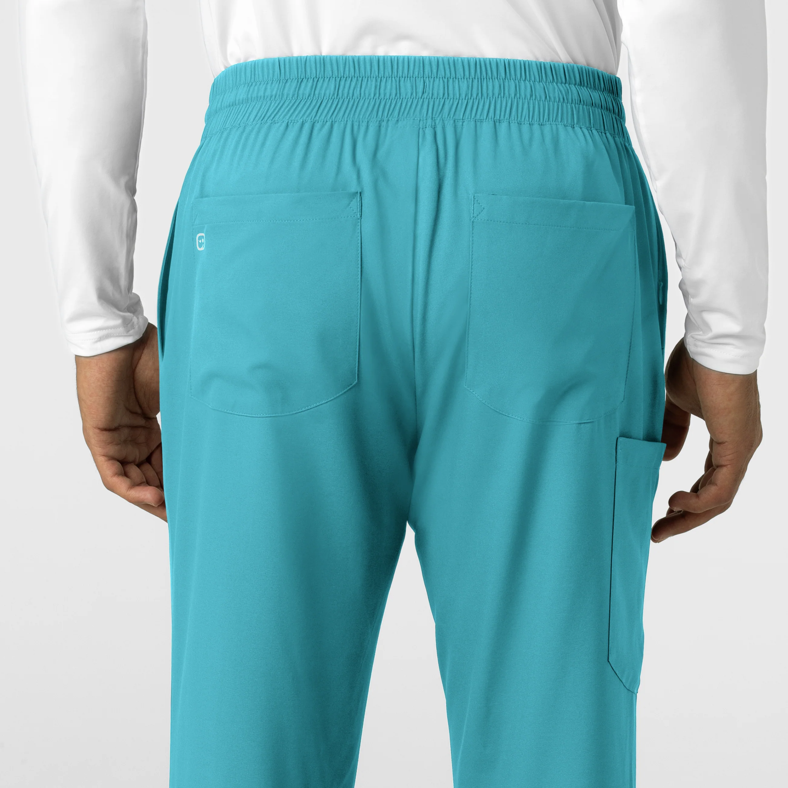 Boundless Men's Straight Leg Scrub Pant - Teal - Image 7