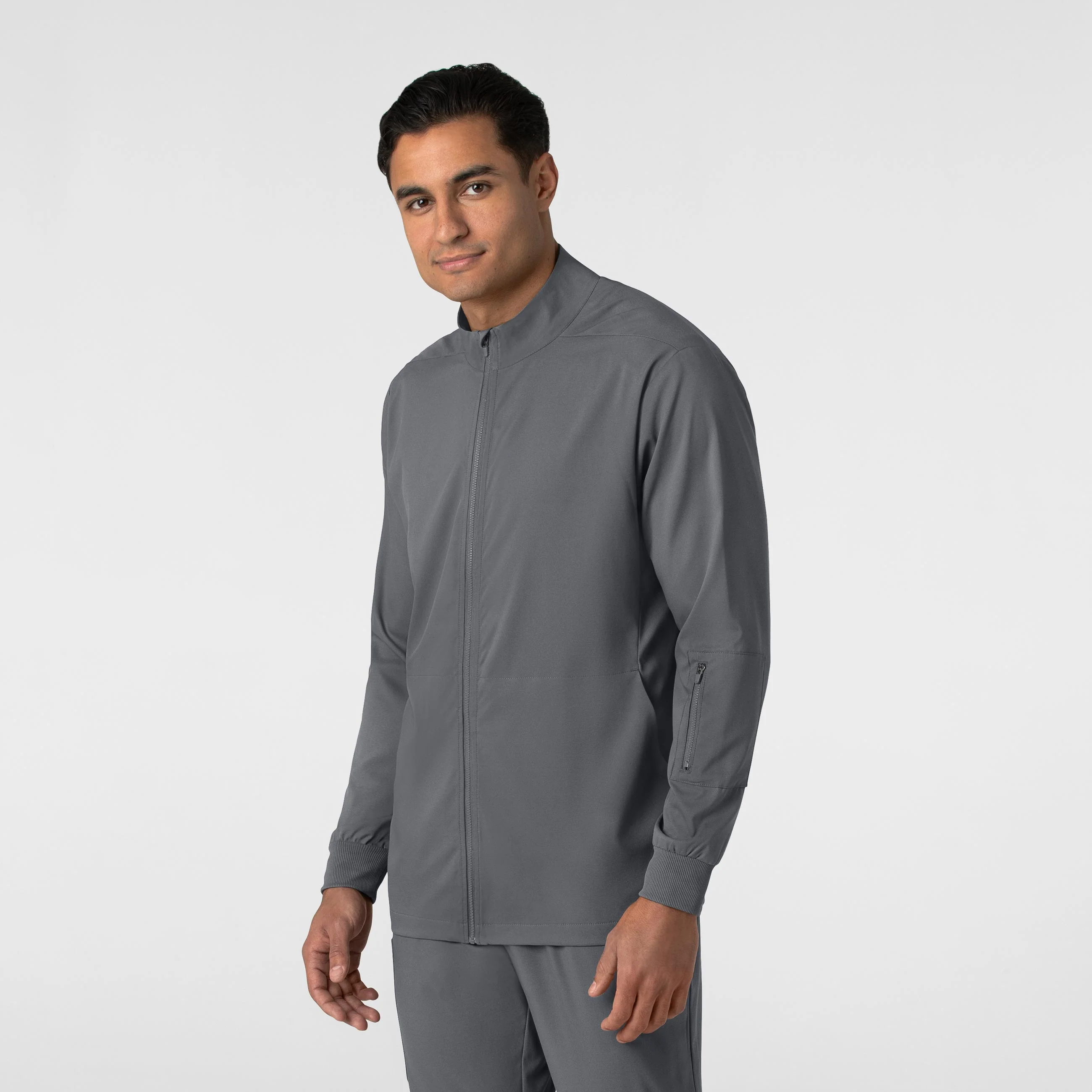 Boundless Men's Warm Up Scrub Jacket - Pewter - Image 4