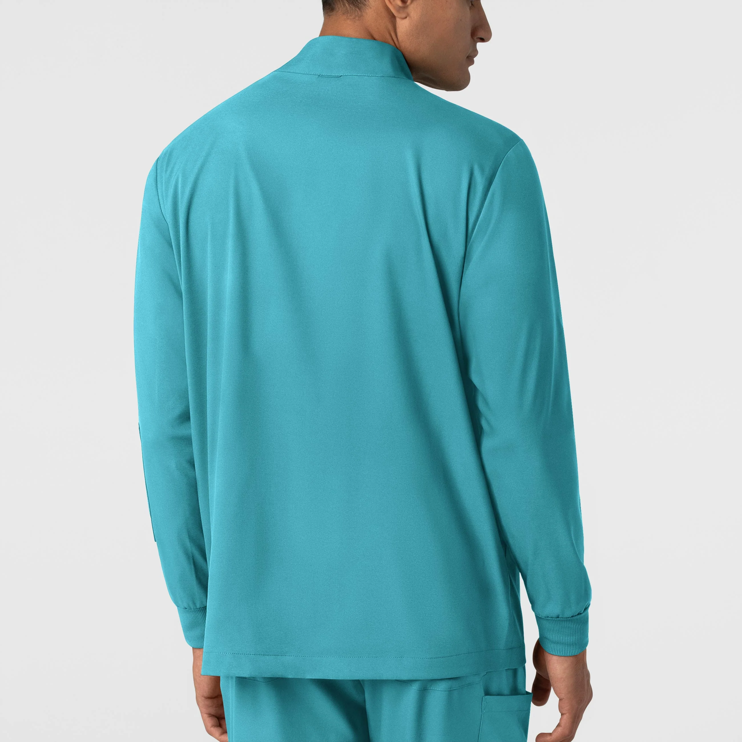 Boundless Men's Warm Up Scrub Jacket - Teal - Image 2