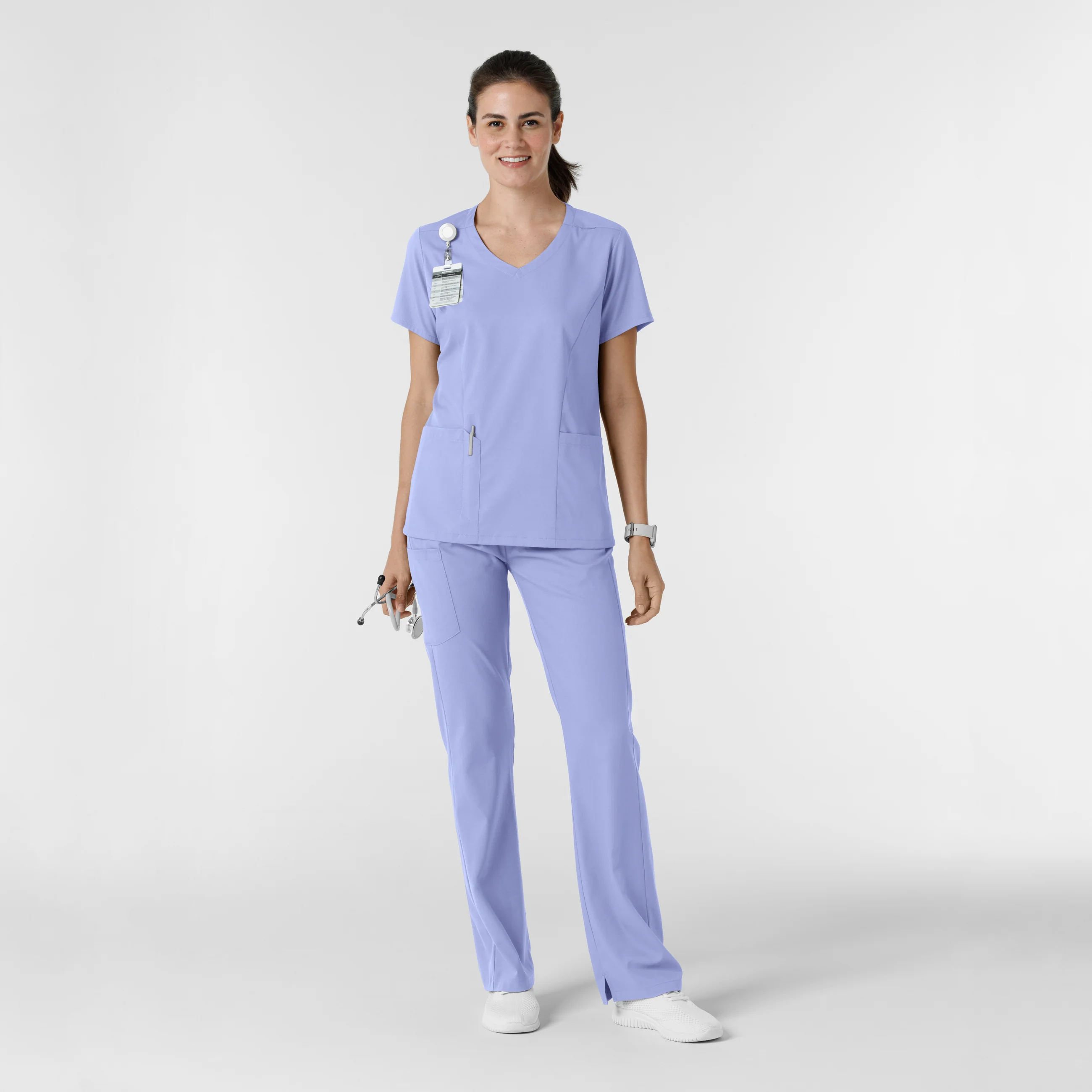 Boundless Women's Bootcut Scrub Pant - Ceil Blue - Image 3