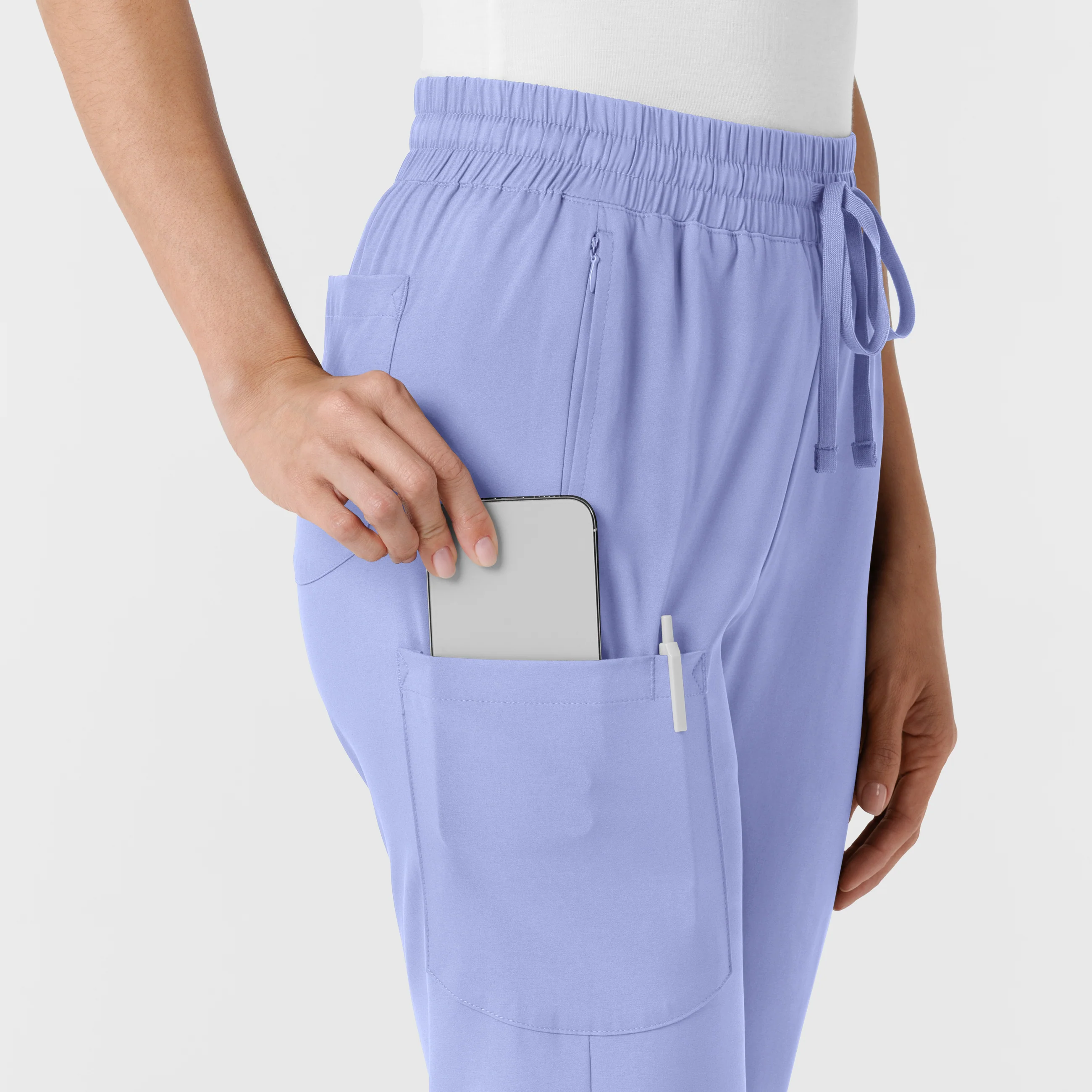 Boundless Women's Bootcut Scrub Pant - Ceil Blue - Image 7
