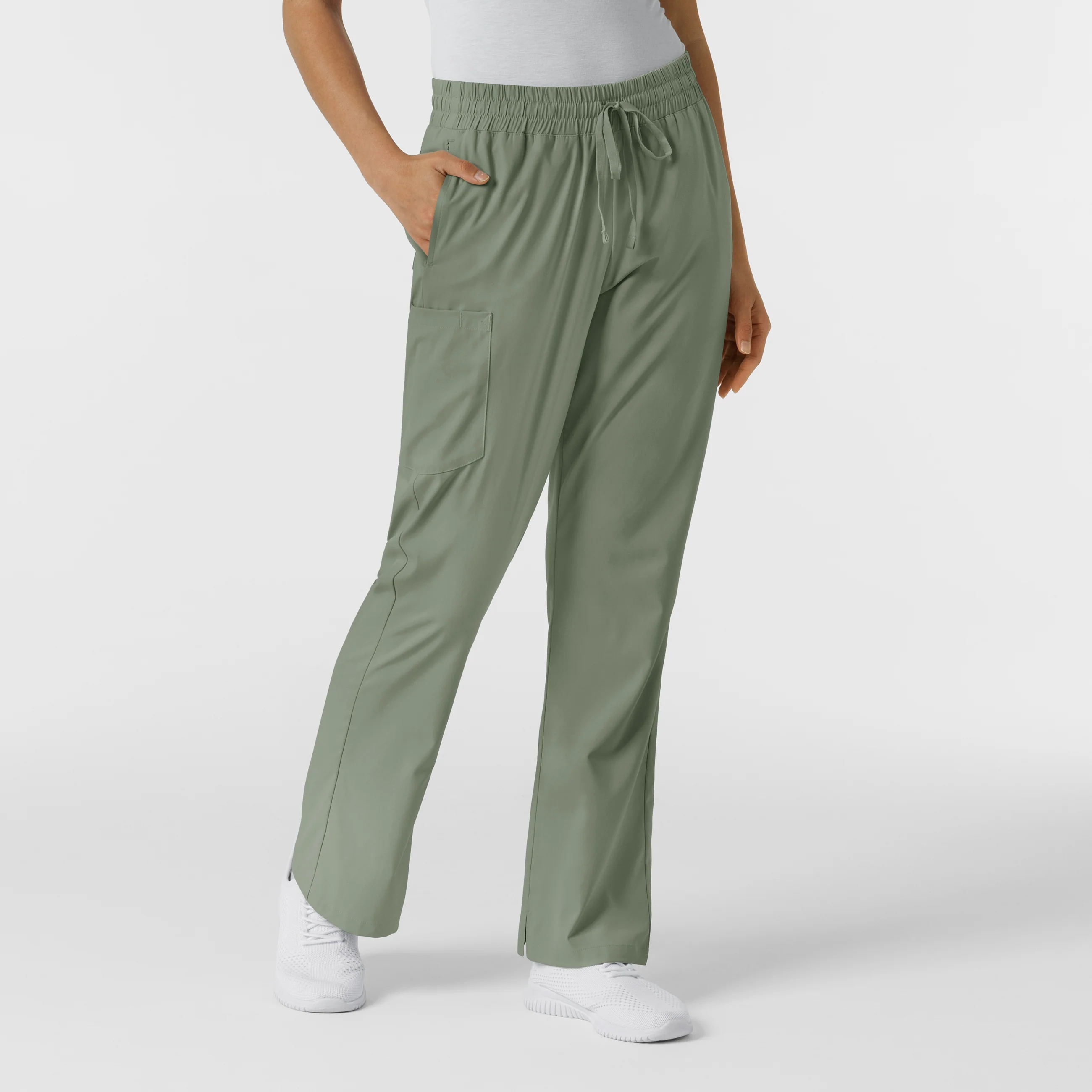 Boundless Women's Bootcut Scrub Pant - Sage - Image 4