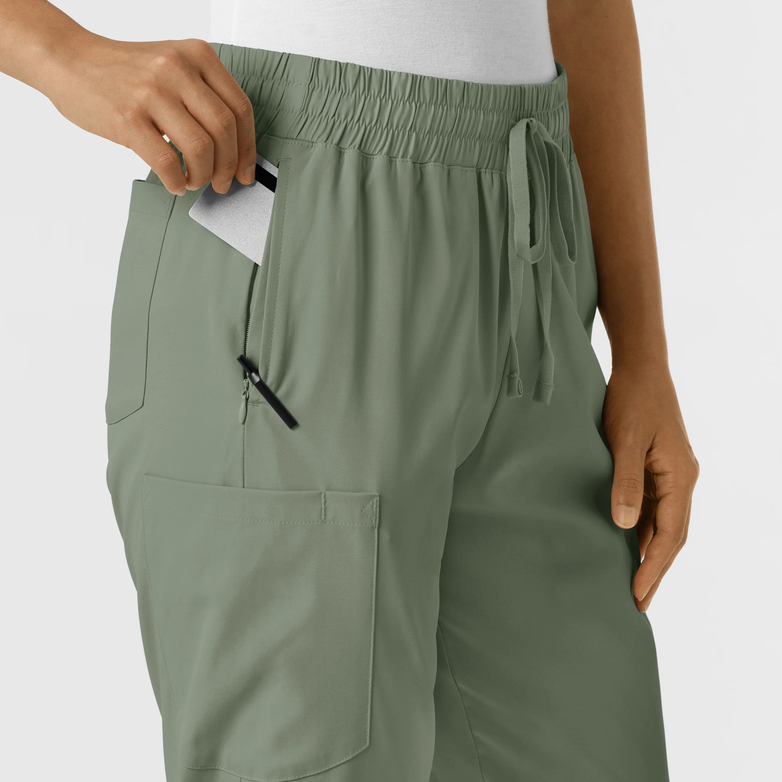 Boundless Women's Bootcut Scrub Pant - Sage - Image 8
