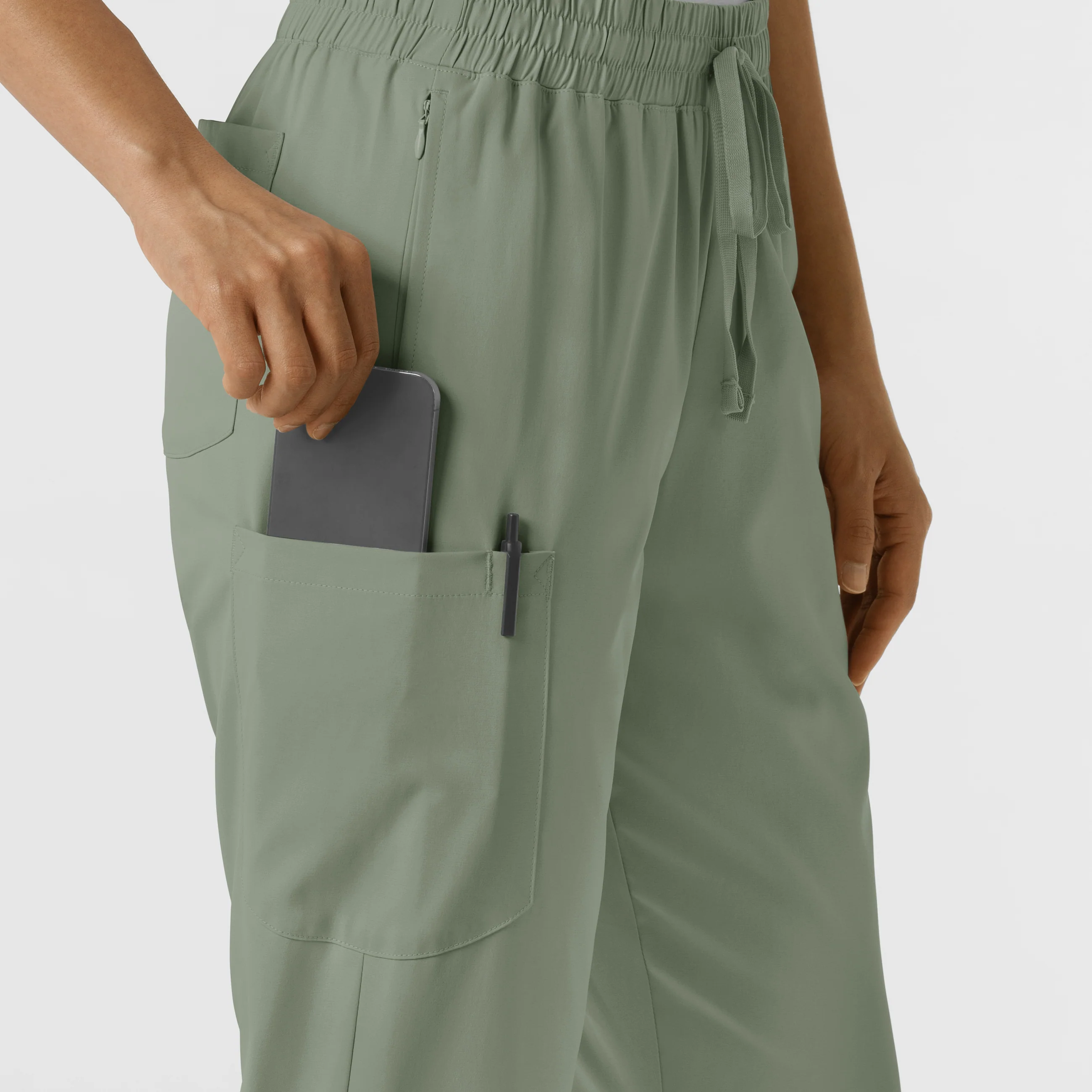 Boundless Women's Bootcut Scrub Pant - Sage - Image 9