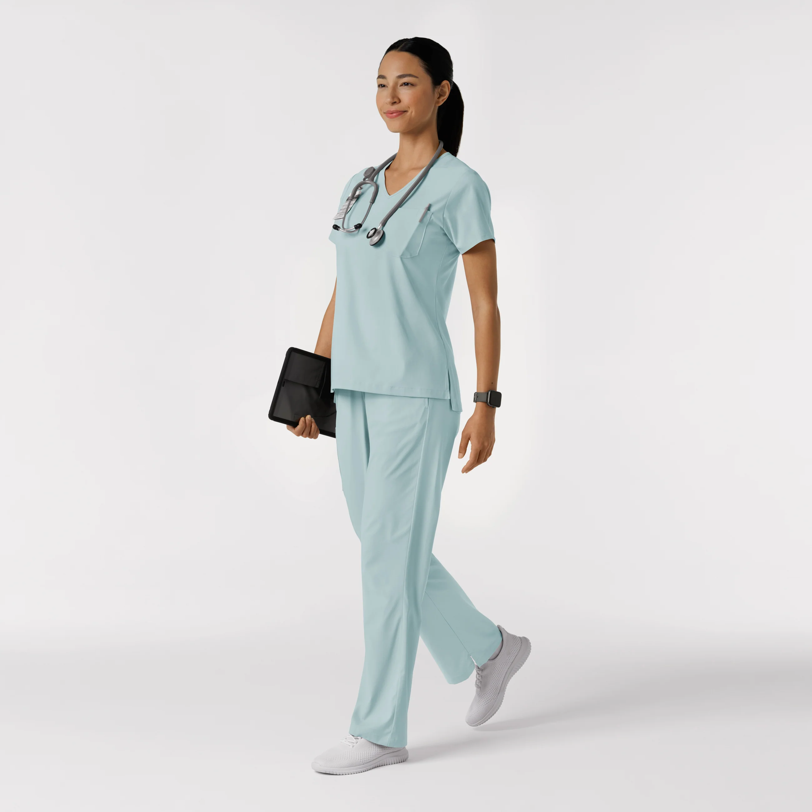 Boundless Women's Bootcut Scrub Pant - Sky Blue - Image 3