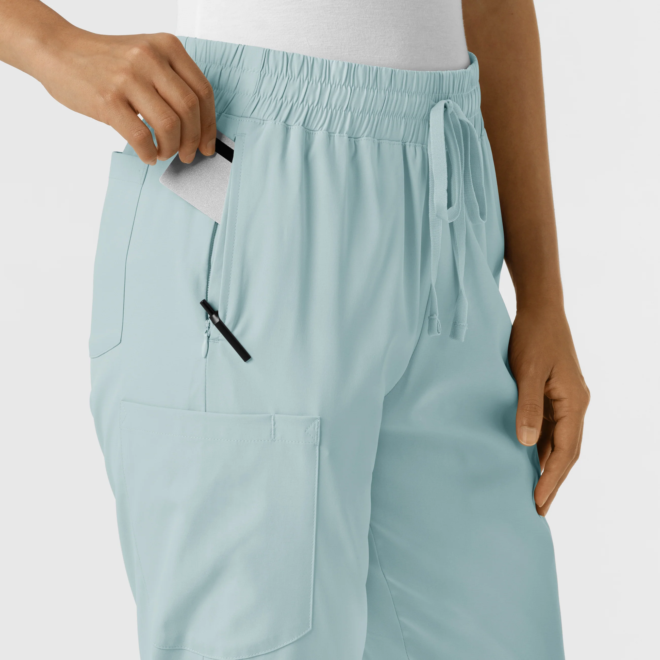 Boundless Women's Bootcut Scrub Pant - Sky Blue - Image 8