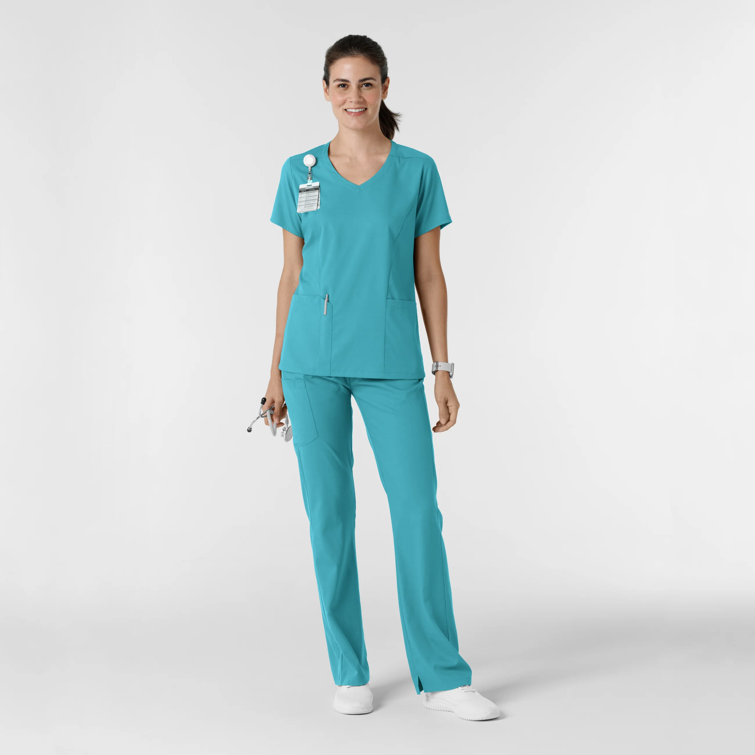 Boundless Women's Bootcut Scrub Pant - Teal - Image 3