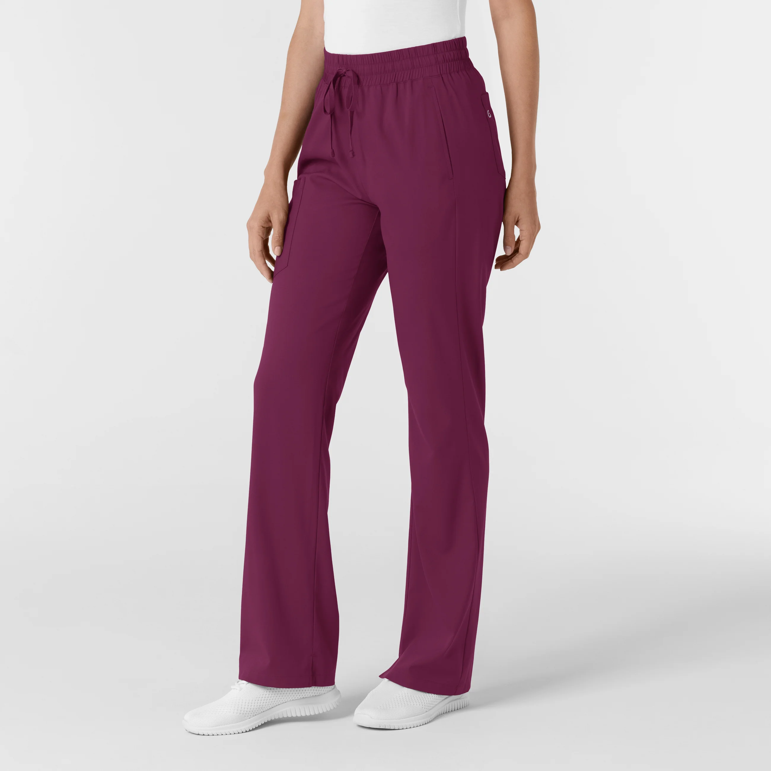 Boundless Women's Bootcut Scrub Pant - Wine - Image 4
