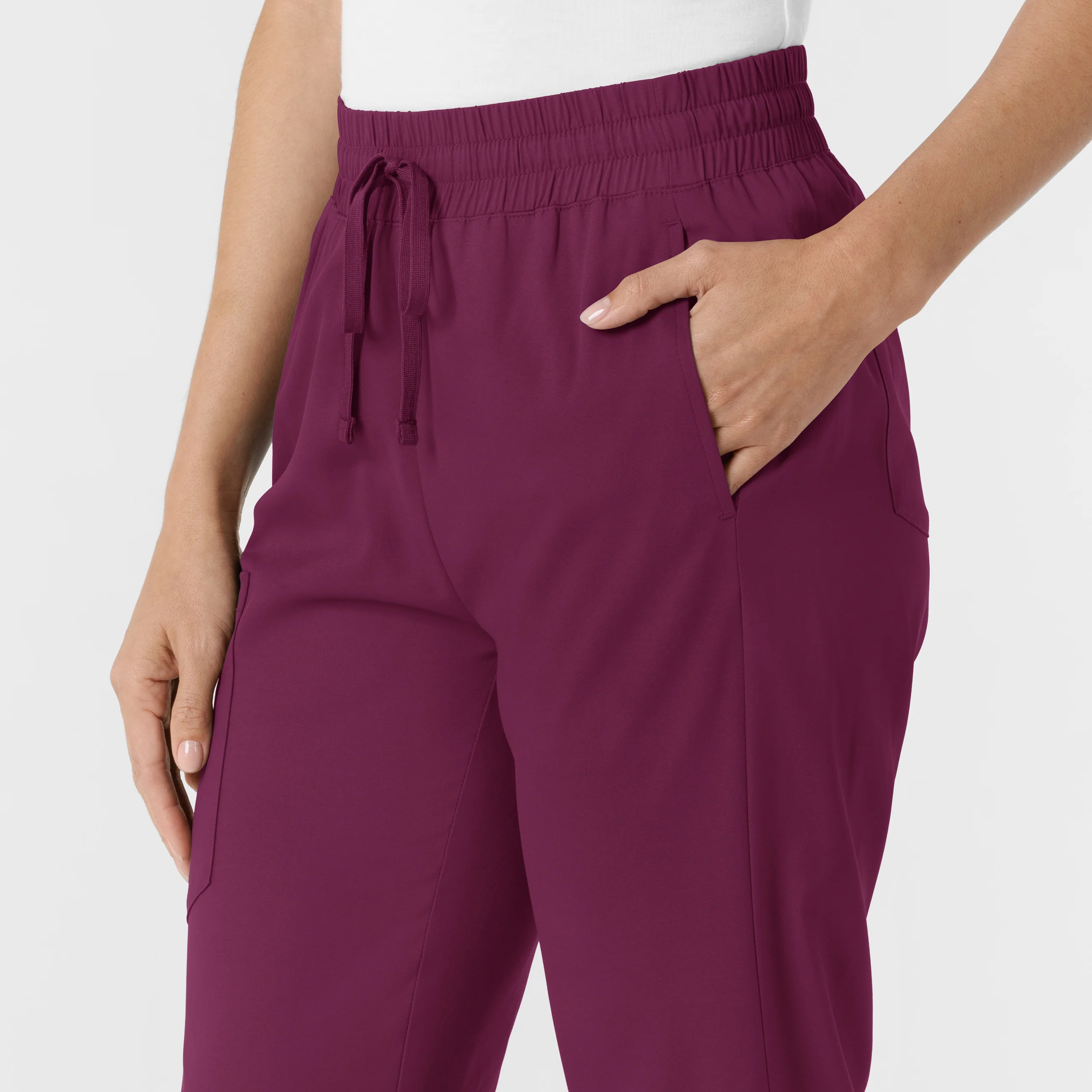 Boundless Women's Bootcut Scrub Pant - Wine - Image 8