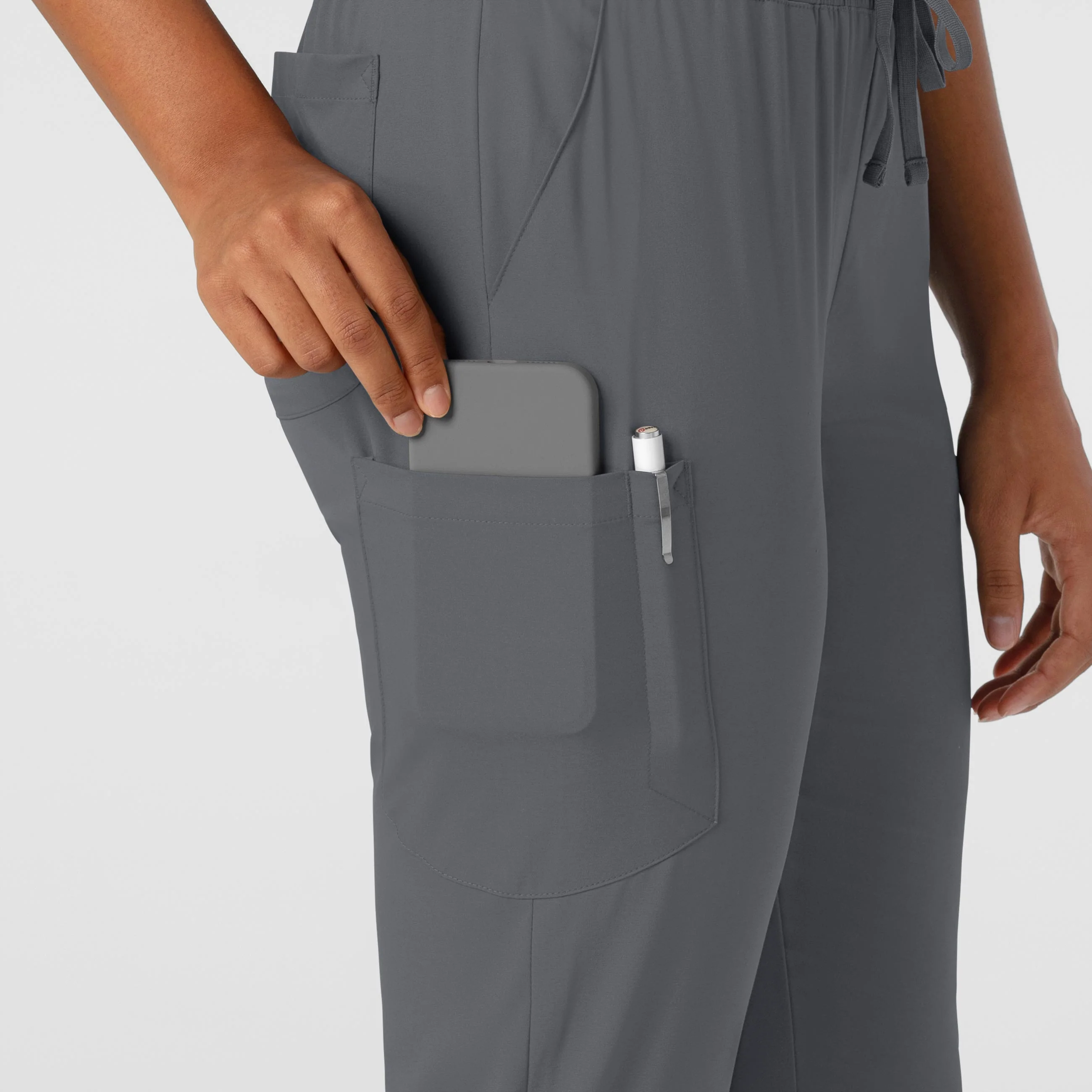 Boundless Women's Jogger Scrub Pant - Pewter - Image 5