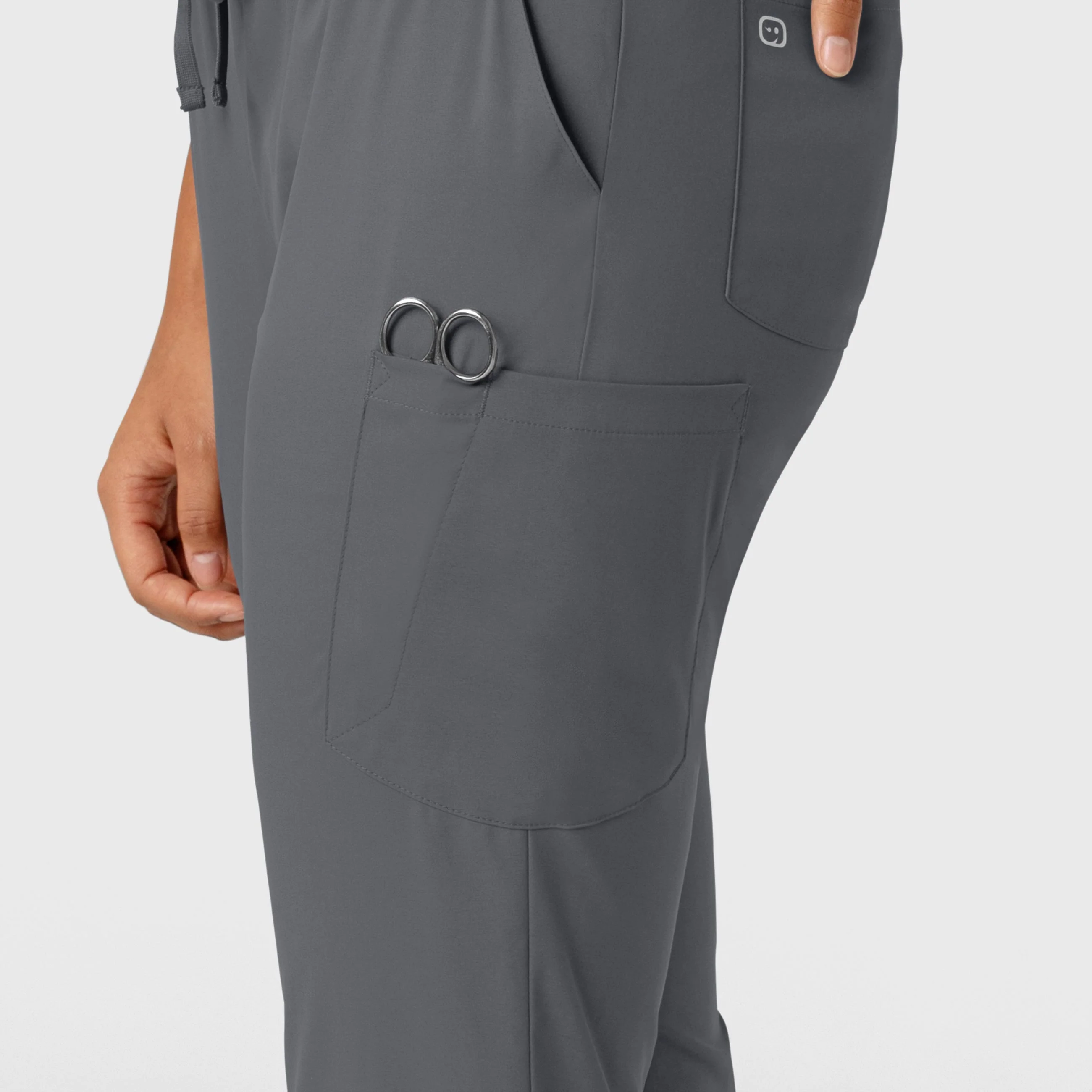 Boundless Women's Jogger Scrub Pant - Pewter - Image 6