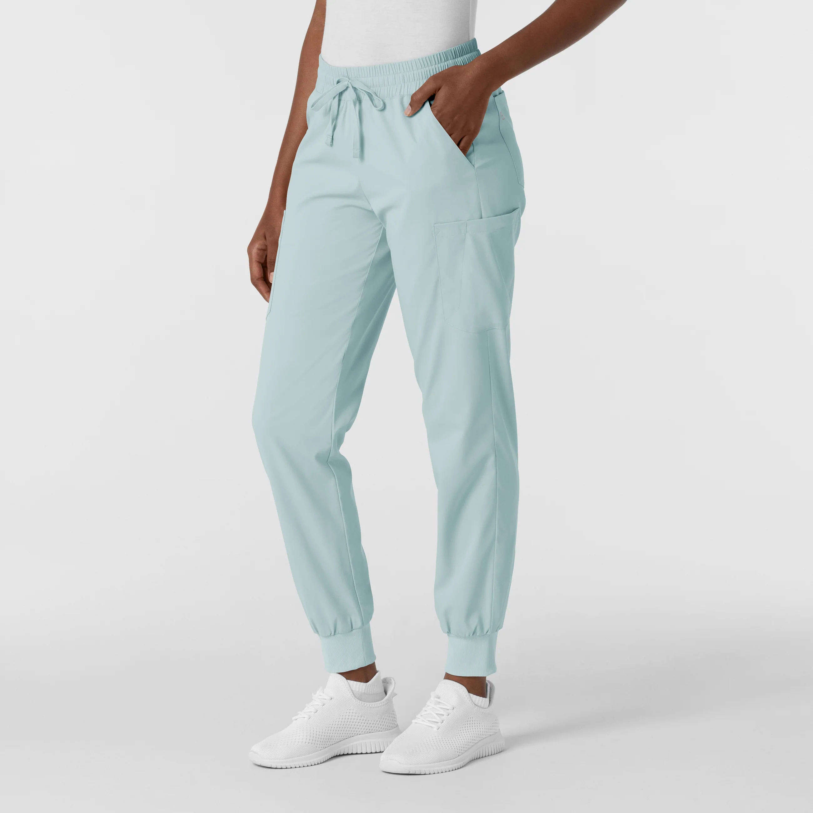 Boundless Women's Jogger Scrub Pant - Sky Blue - Image 4