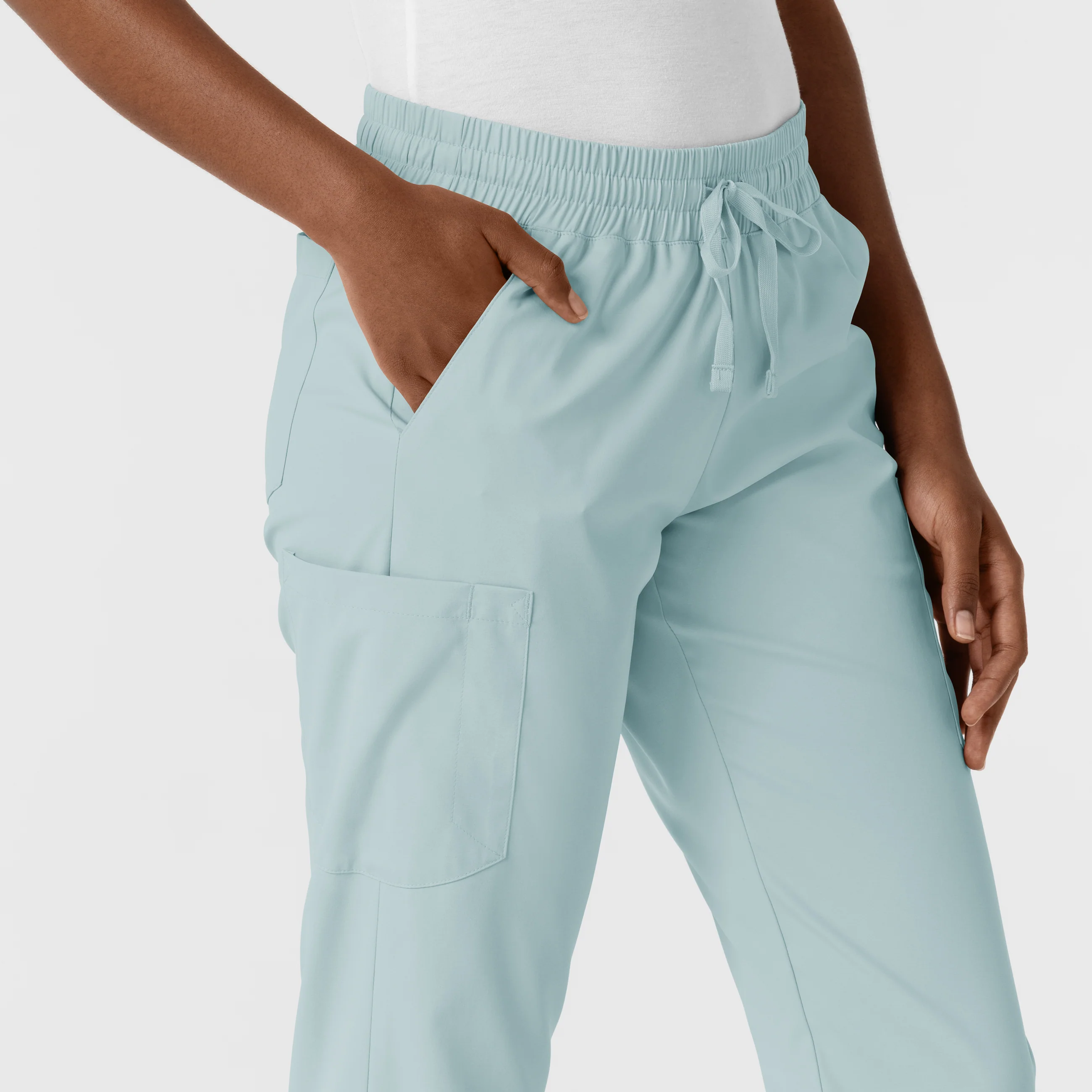 Boundless Women's Jogger Scrub Pant - Sky Blue - Image 6