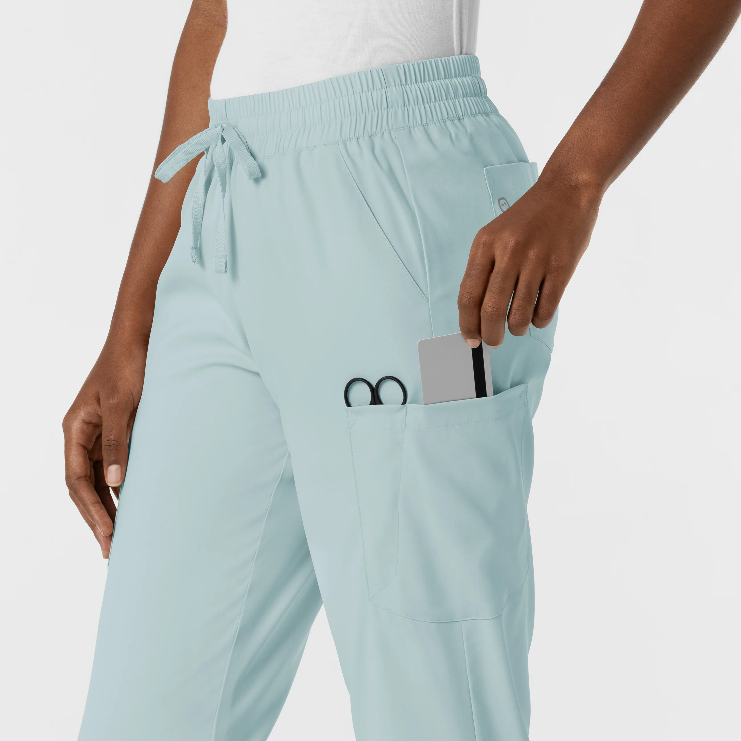 Boundless Women's Jogger Scrub Pant - Sky Blue - Image 8