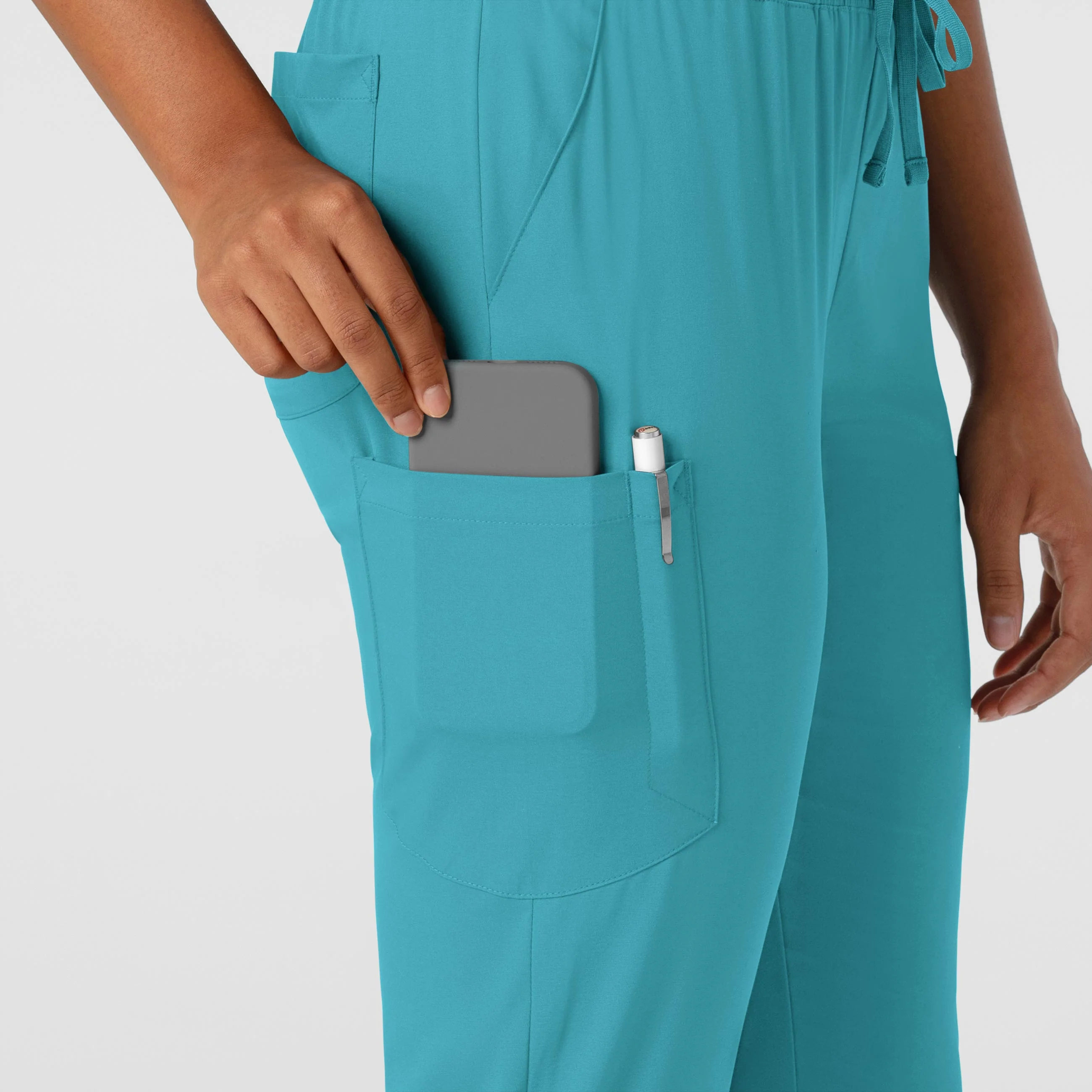 Boundless Women's Jogger Scrub Pant - Teal - Image 5
