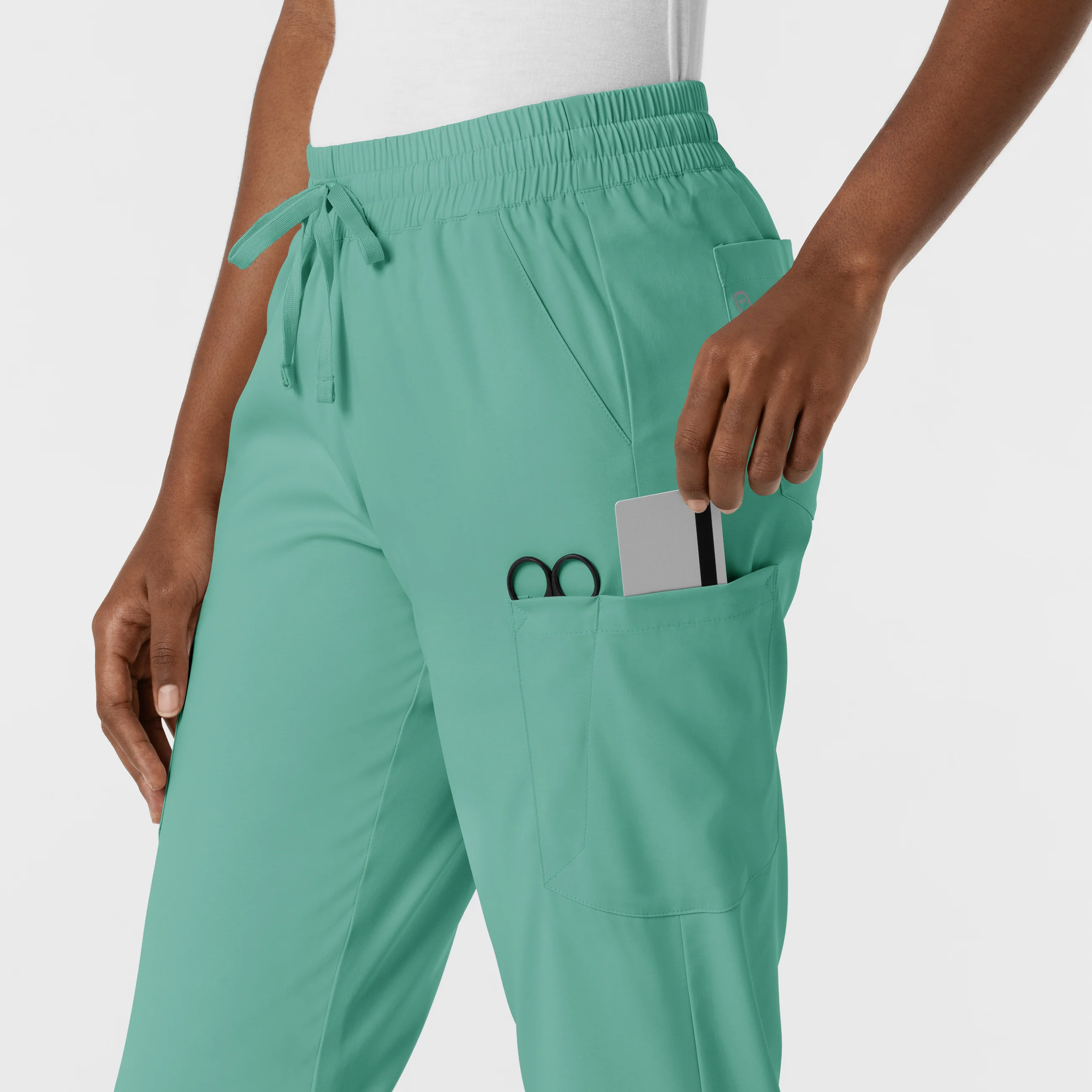 Boundless Women's Jogger Scrub Pant - Turquoise - Image 8
