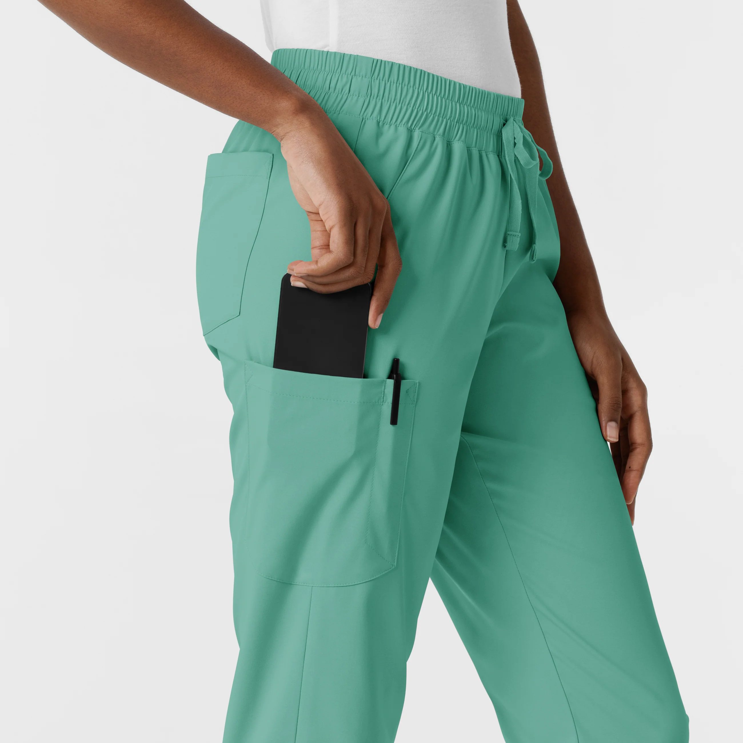 Boundless Women's Jogger Scrub Pant - Turquoise - Image 9