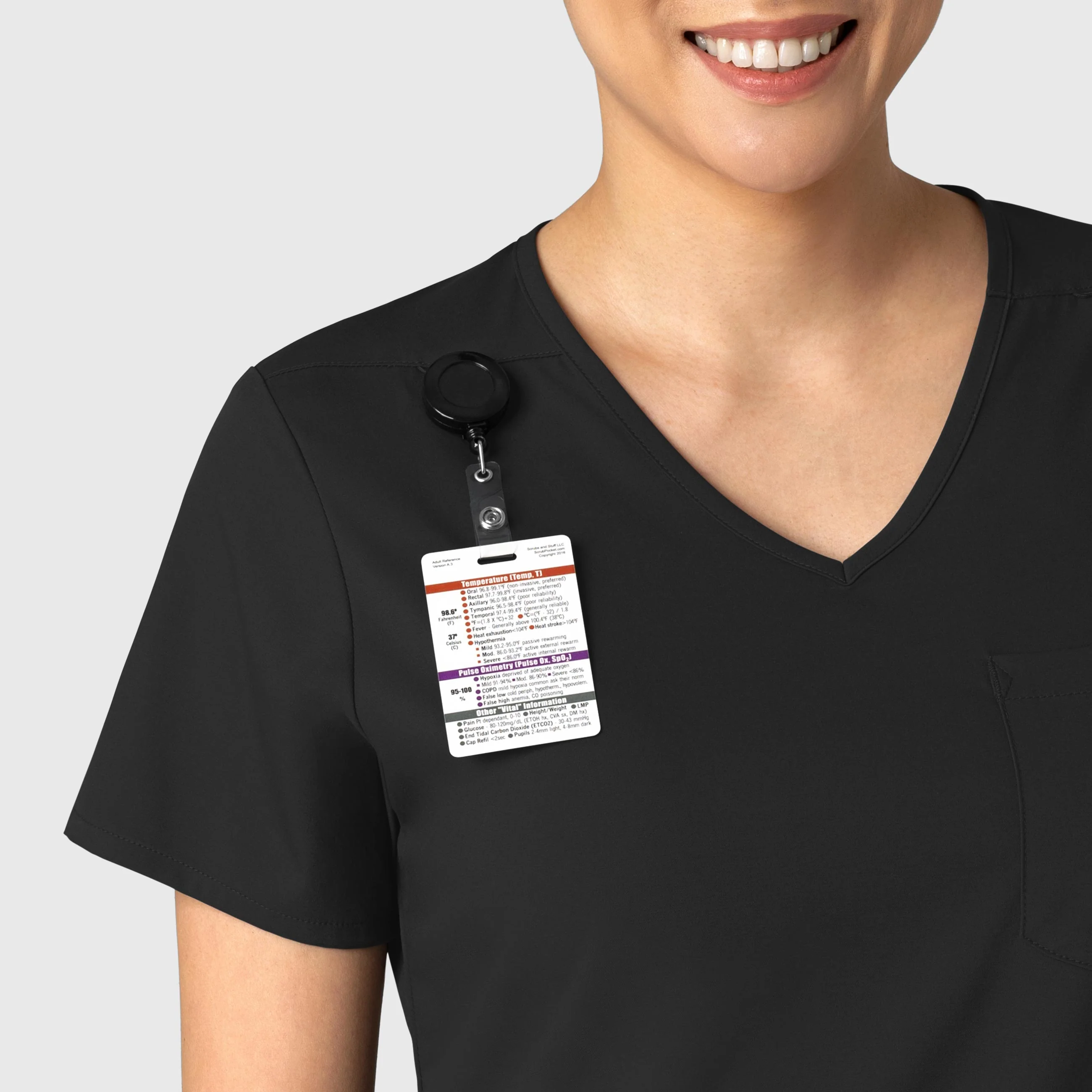 Boundless Women's Tuck-In Scrub Top - Black - Image 5