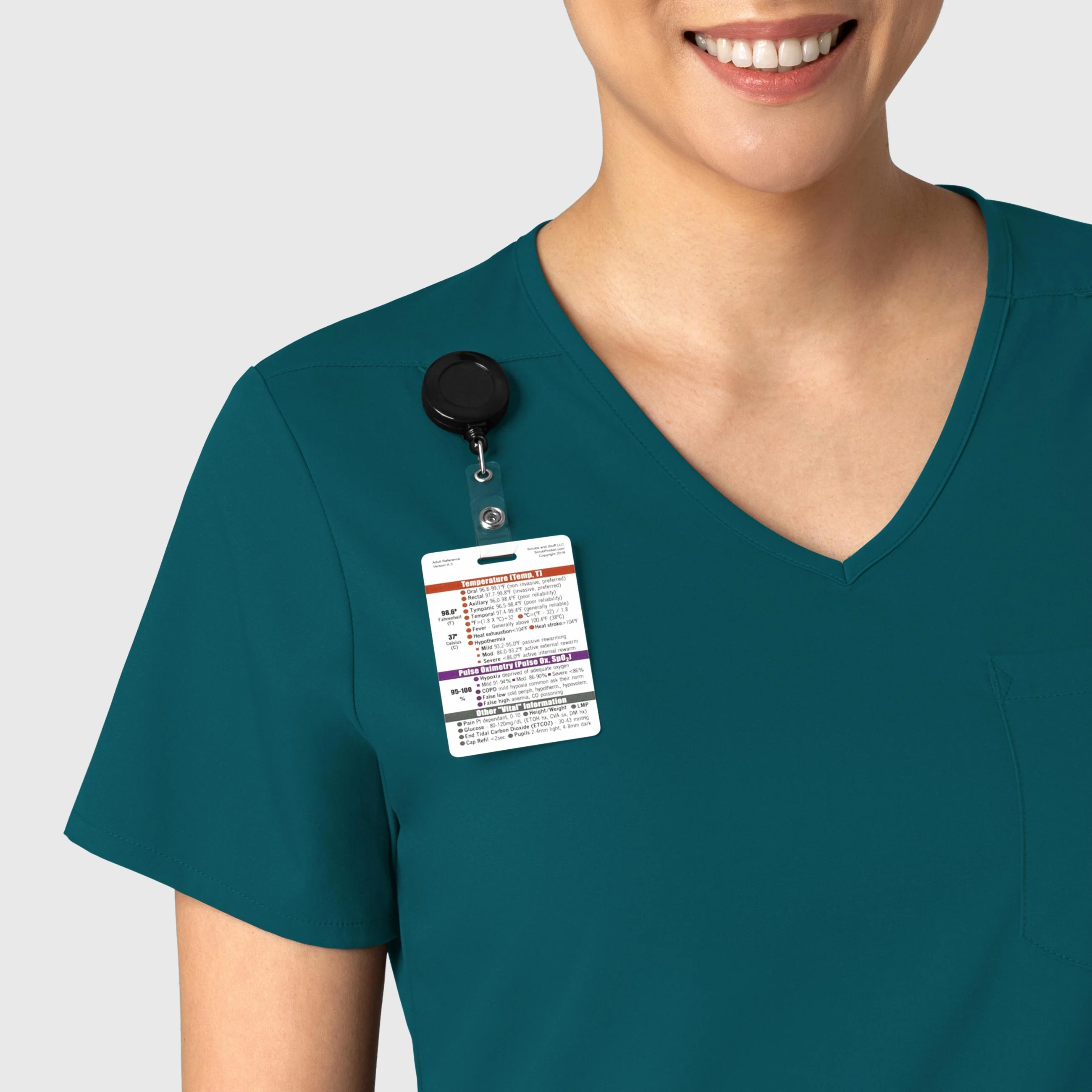 Boundless Women's Tuck-In Scrub Top - Caribbean Blue - Image 5