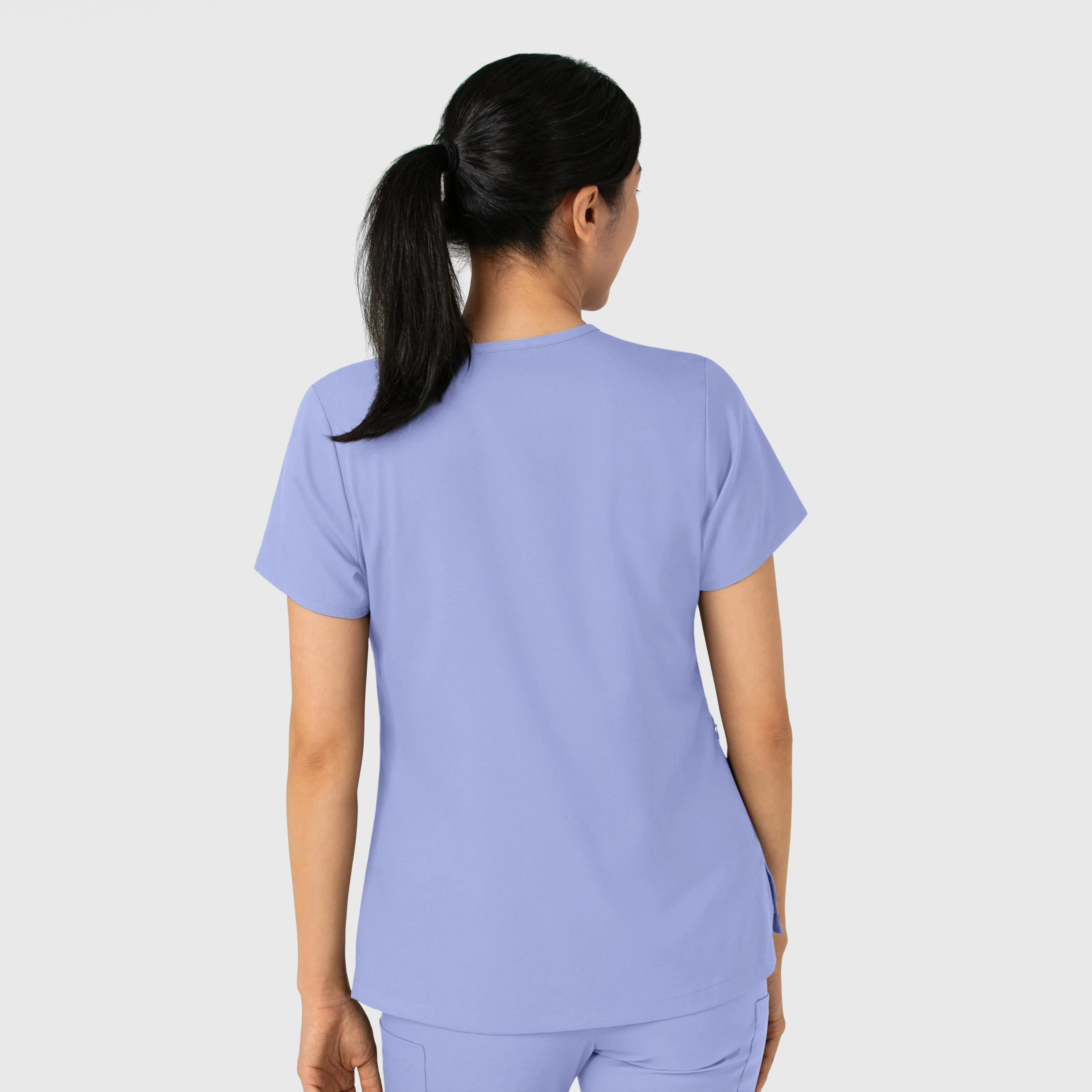 Boundless Women's Tuck-In Scrub Top - Ceil Blue - Image 2