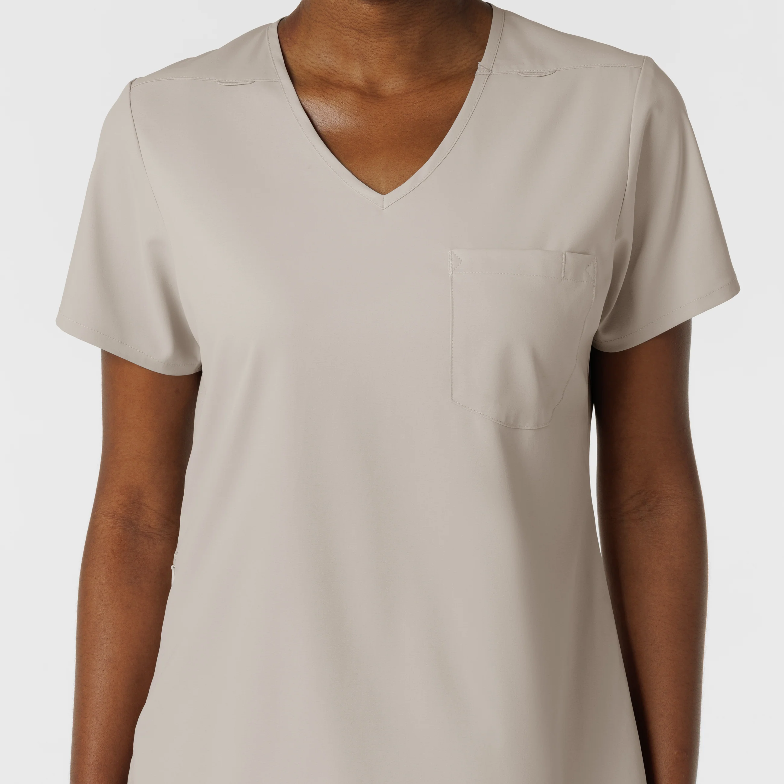 Boundless Women's Tuck-In Scrub Top - Cloud - Image 5