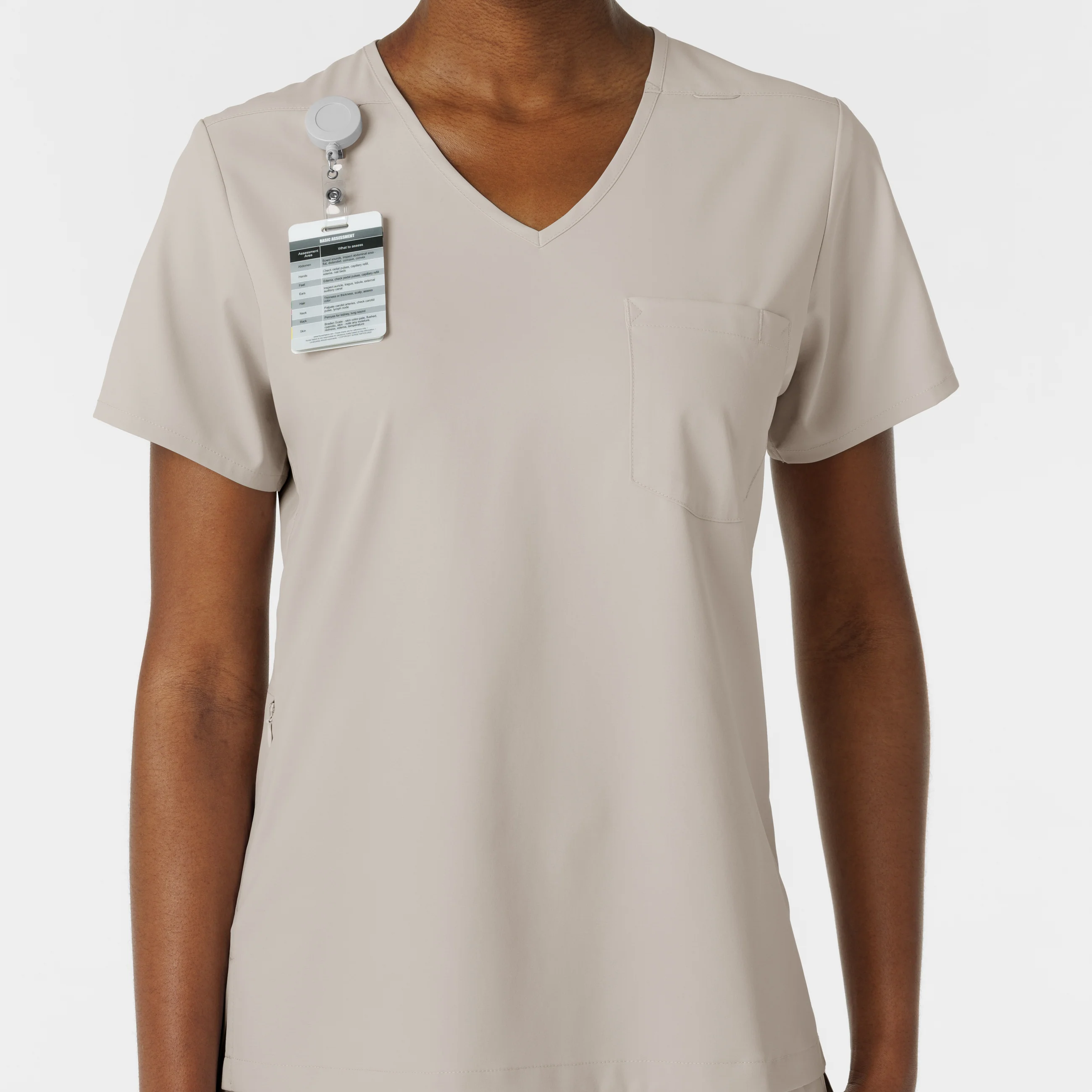 Boundless Women's Tuck-In Scrub Top - Cloud - Image 6
