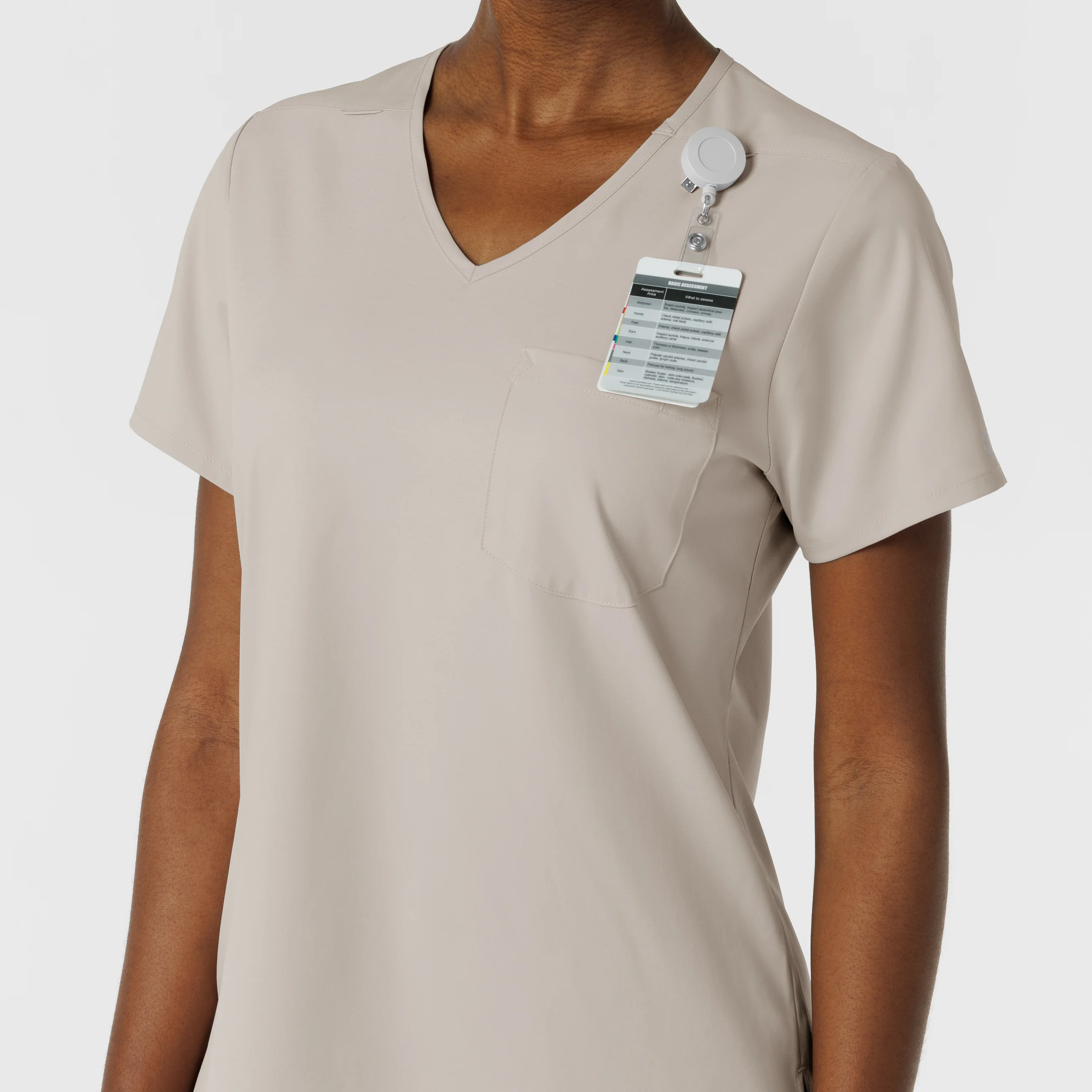 Boundless Women's Tuck-In Scrub Top - Cloud - Image 7