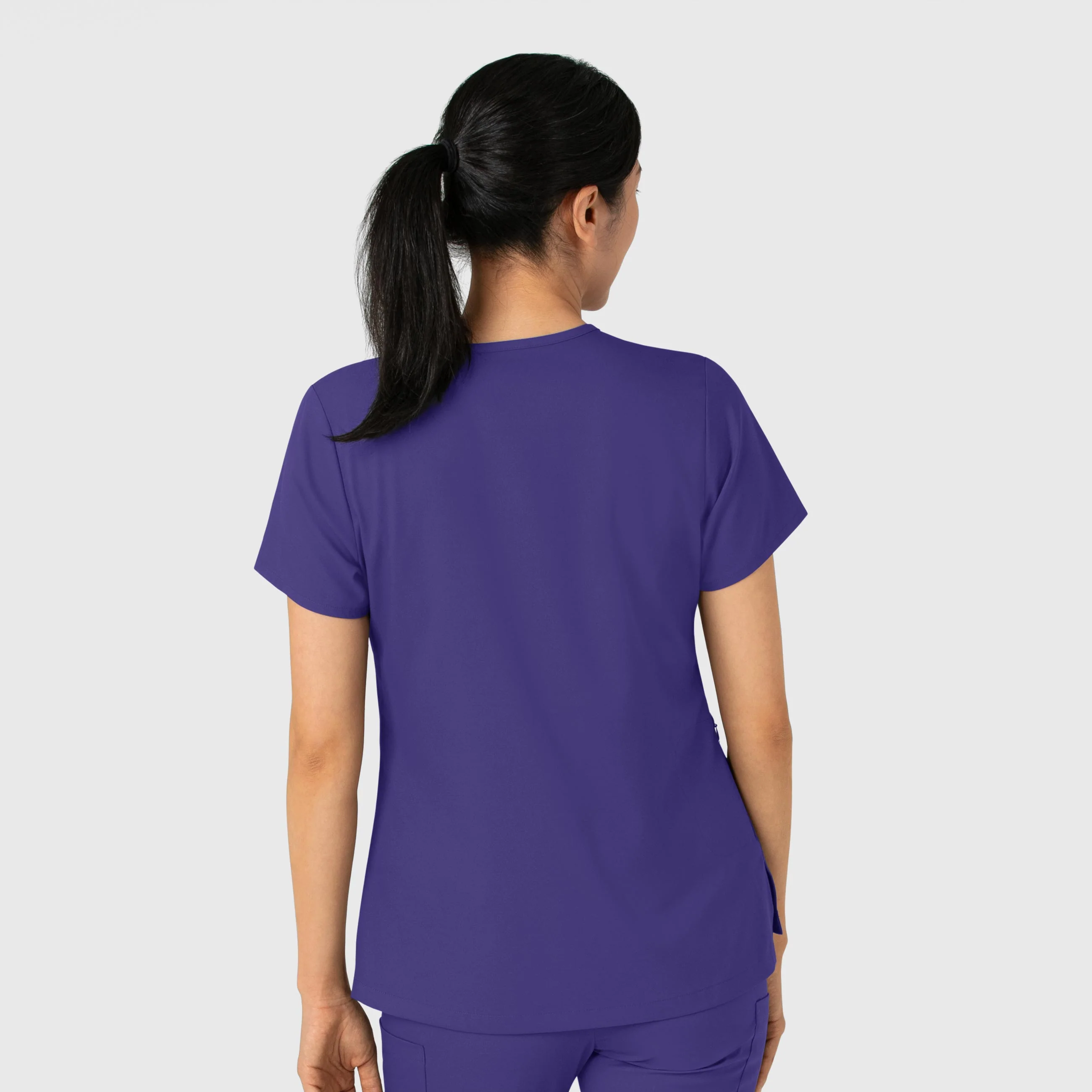 Boundless Women's Tuck-In Scrub Top - Grape - Image 2