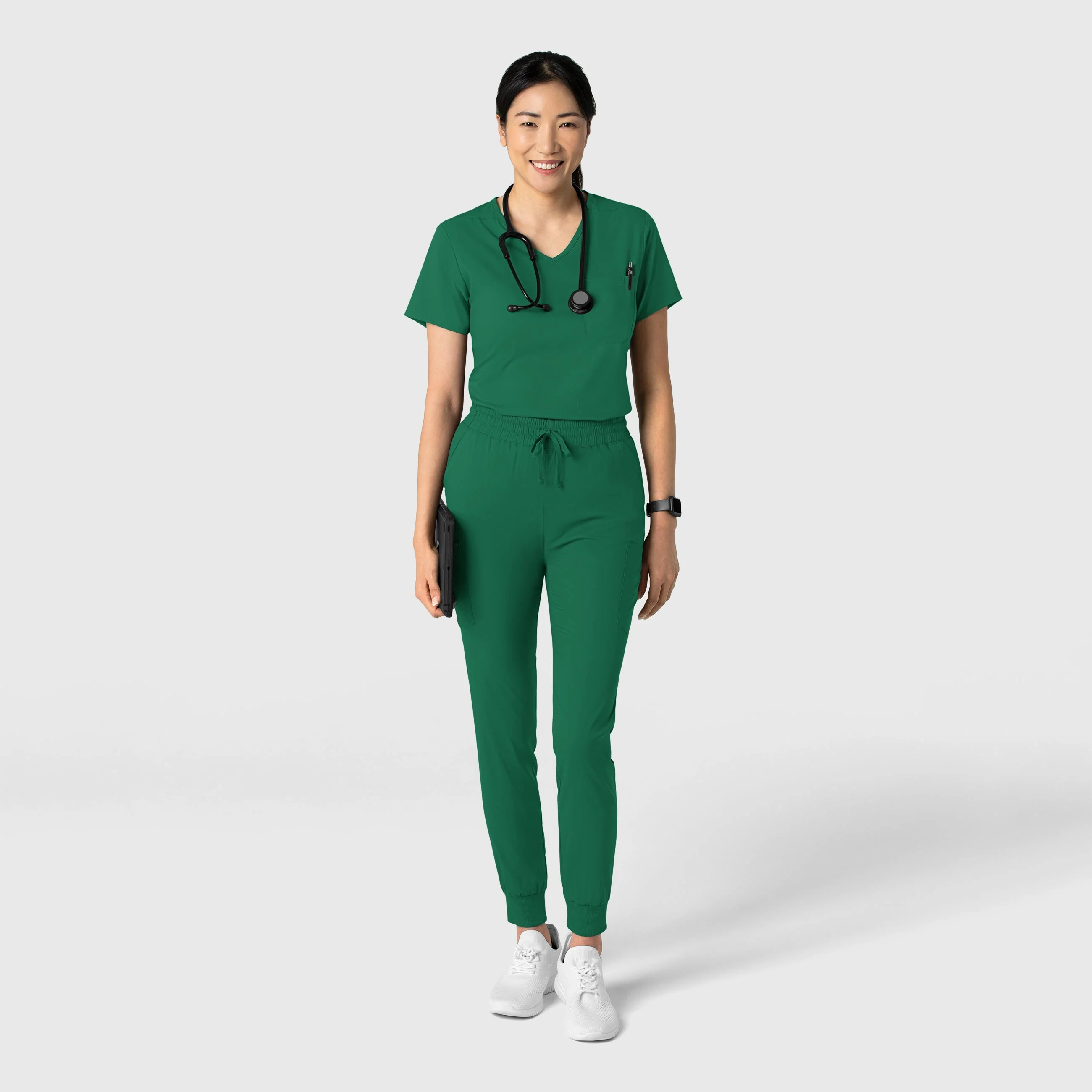 Boundless Women's Tuck-In Scrub Top - Hunter - Image 3