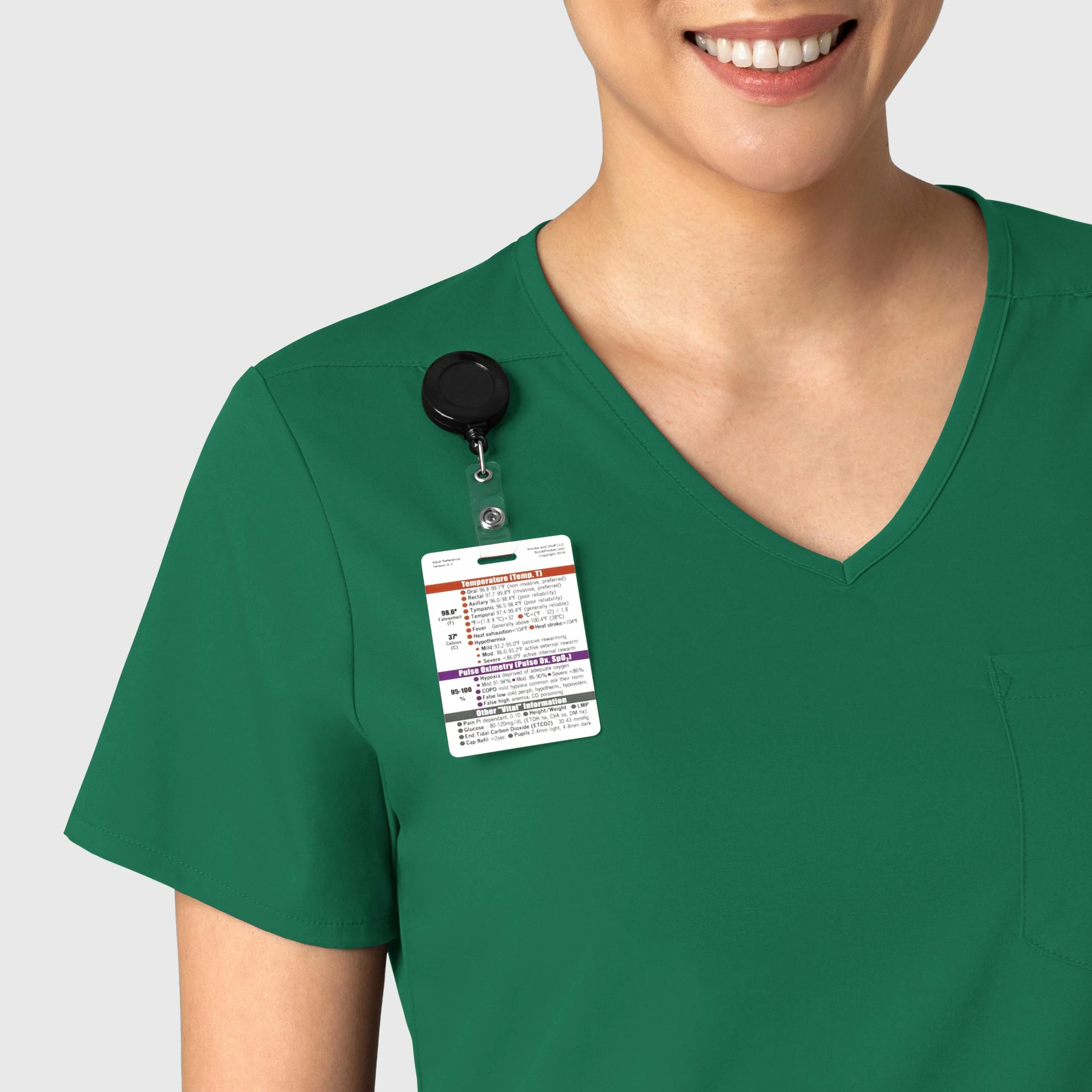 Boundless Women's Tuck-In Scrub Top - Hunter - Image 5
