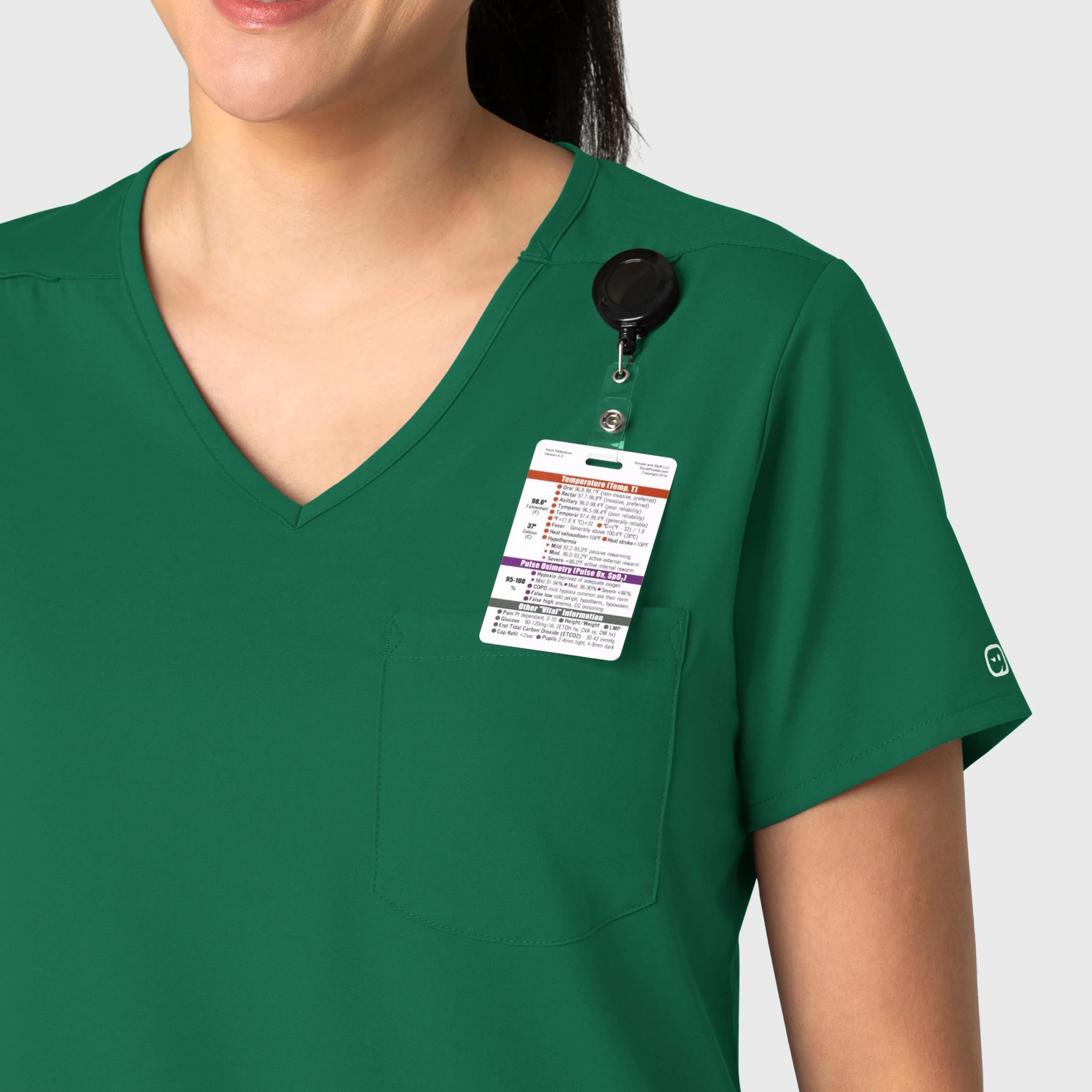 Boundless Women's Tuck-In Scrub Top - Hunter - Image 6