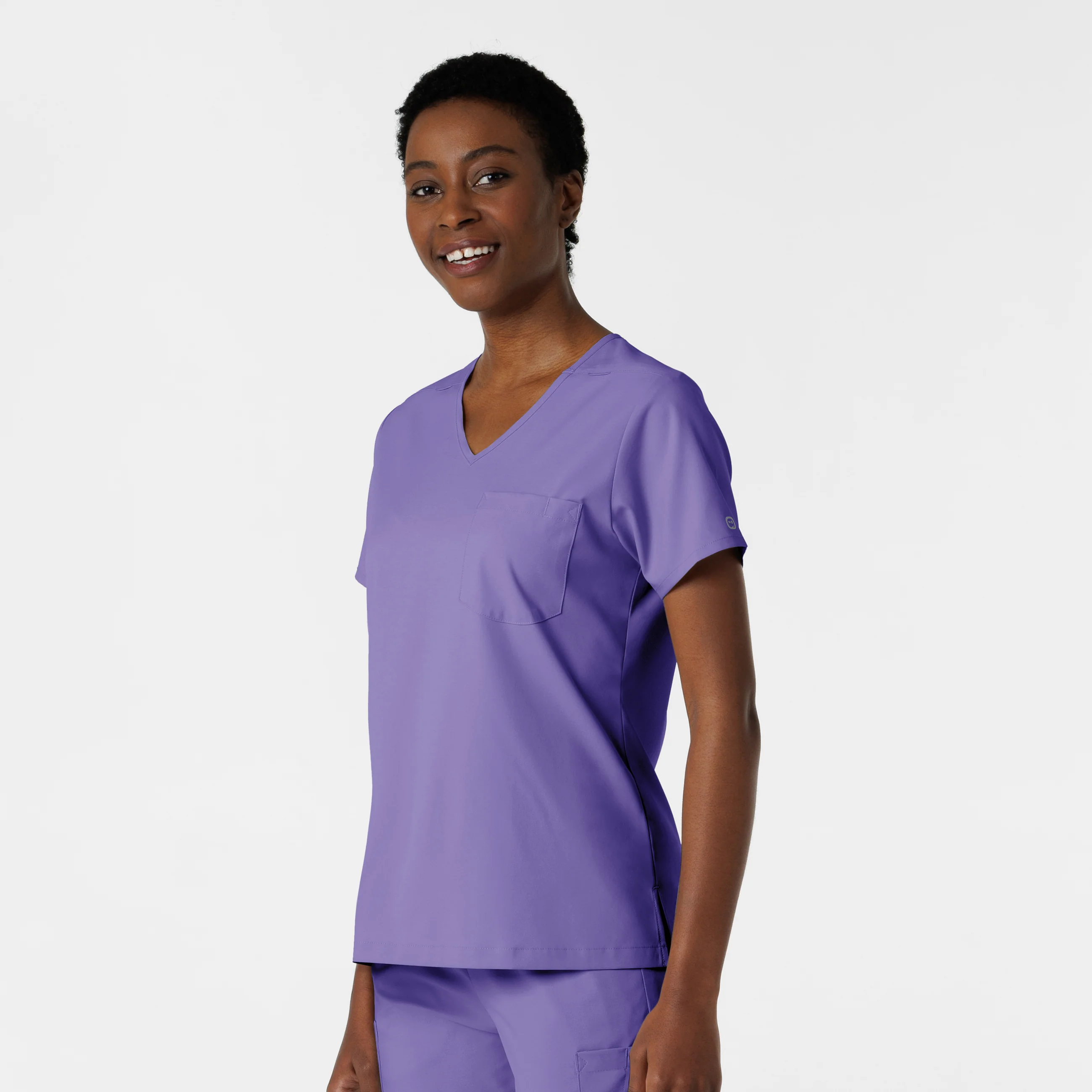 Boundless Women's Tuck-In Scrub Top - Iris Purple - Image 5