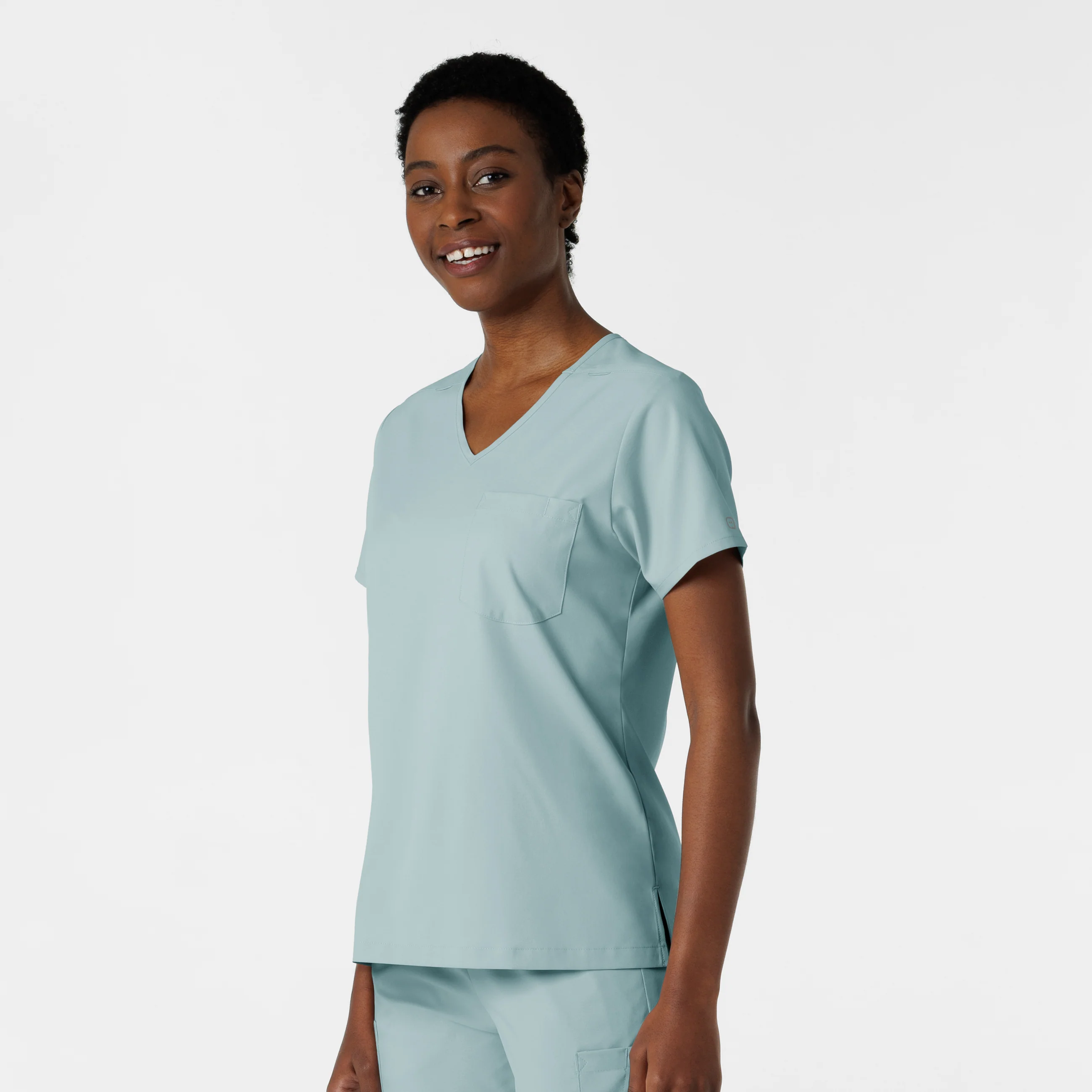 Boundless Women's Tuck-In Scrub Top - Sky Blue - Image 4