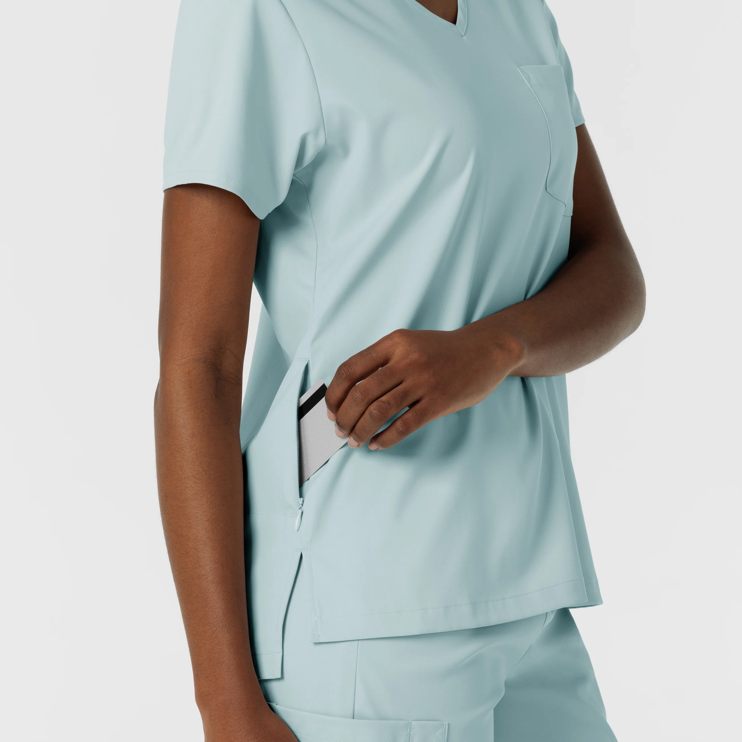 Boundless Women's Tuck-In Scrub Top - Sky Blue - Image 9