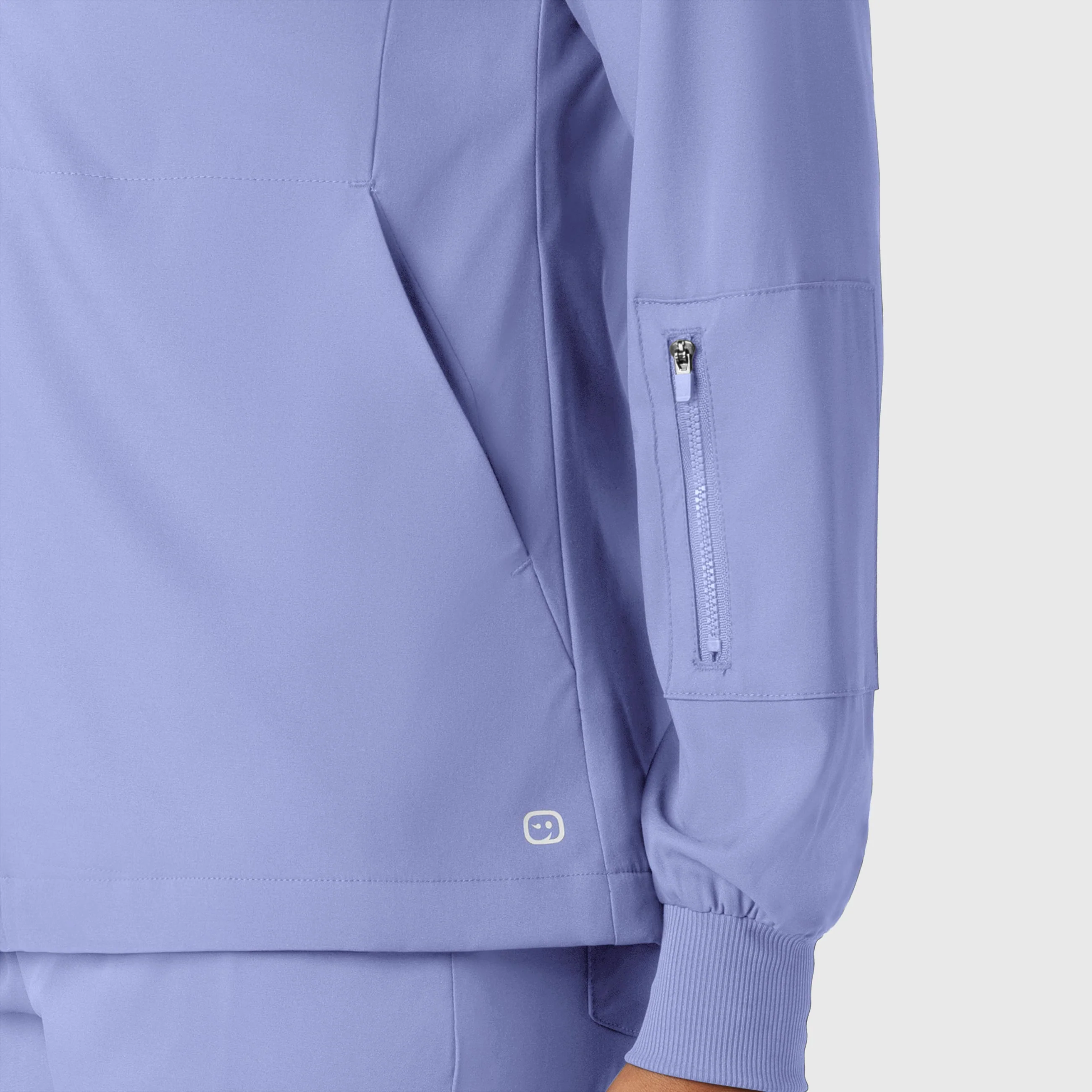 Boundless Women's Warm Up Scrub Jacket - Ceil Blue - Image 6