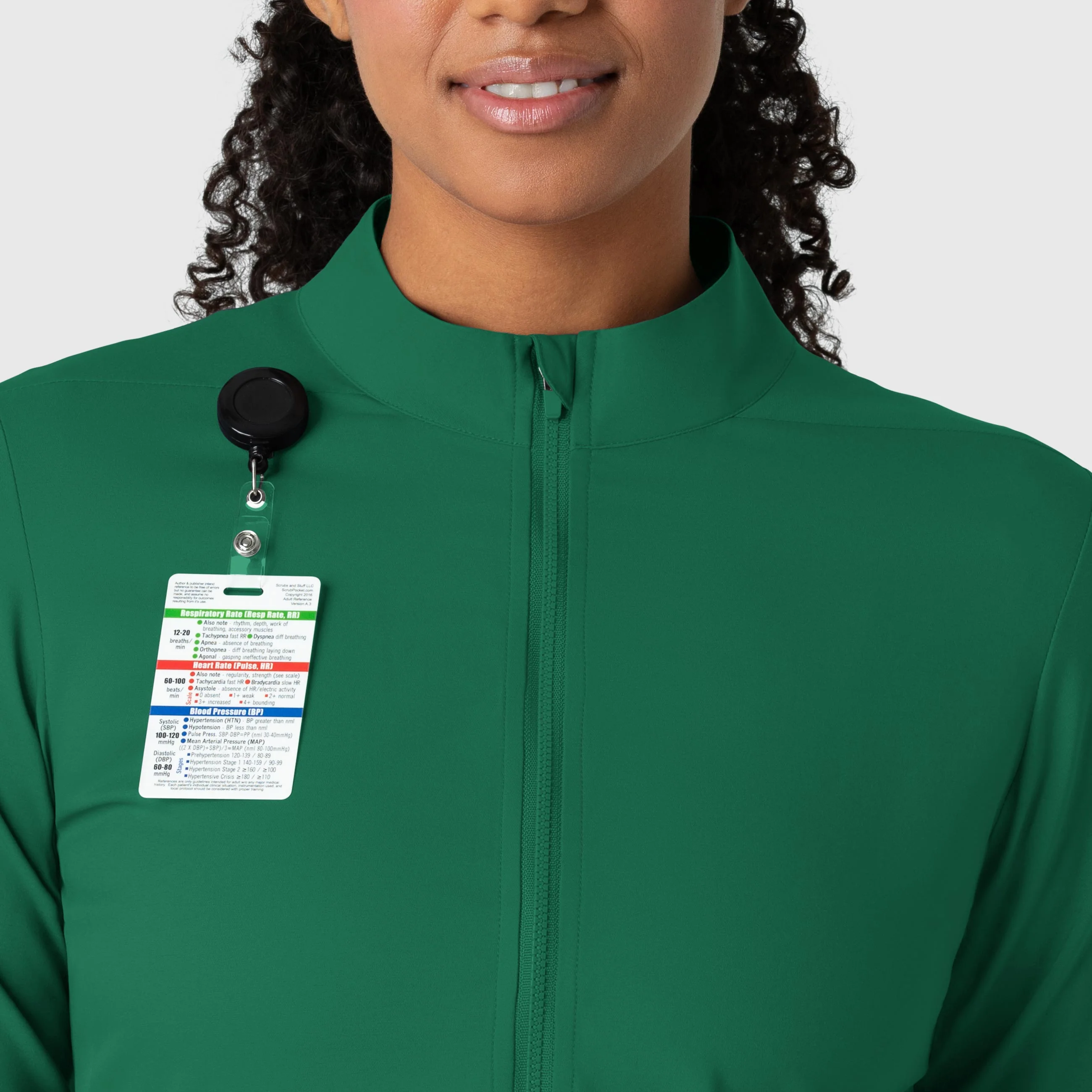 Boundless Women's Warm Up Scrub Jacket - Hunter - Image 5