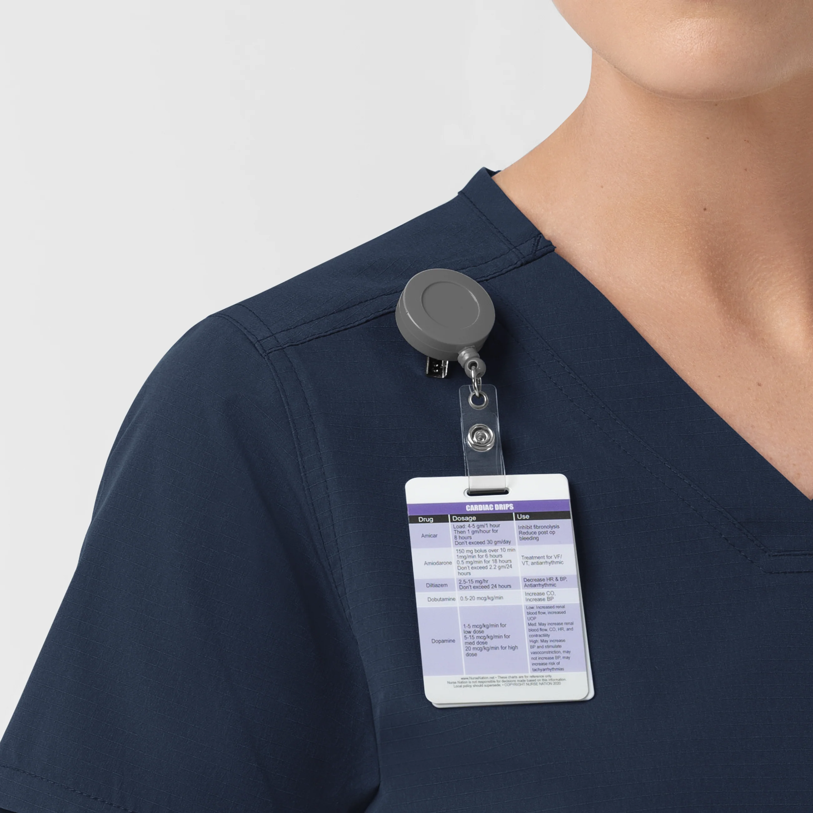 Carhartt Rugged Flex FLD Women's Tuck-in Scrub Top - Navy - Image 7