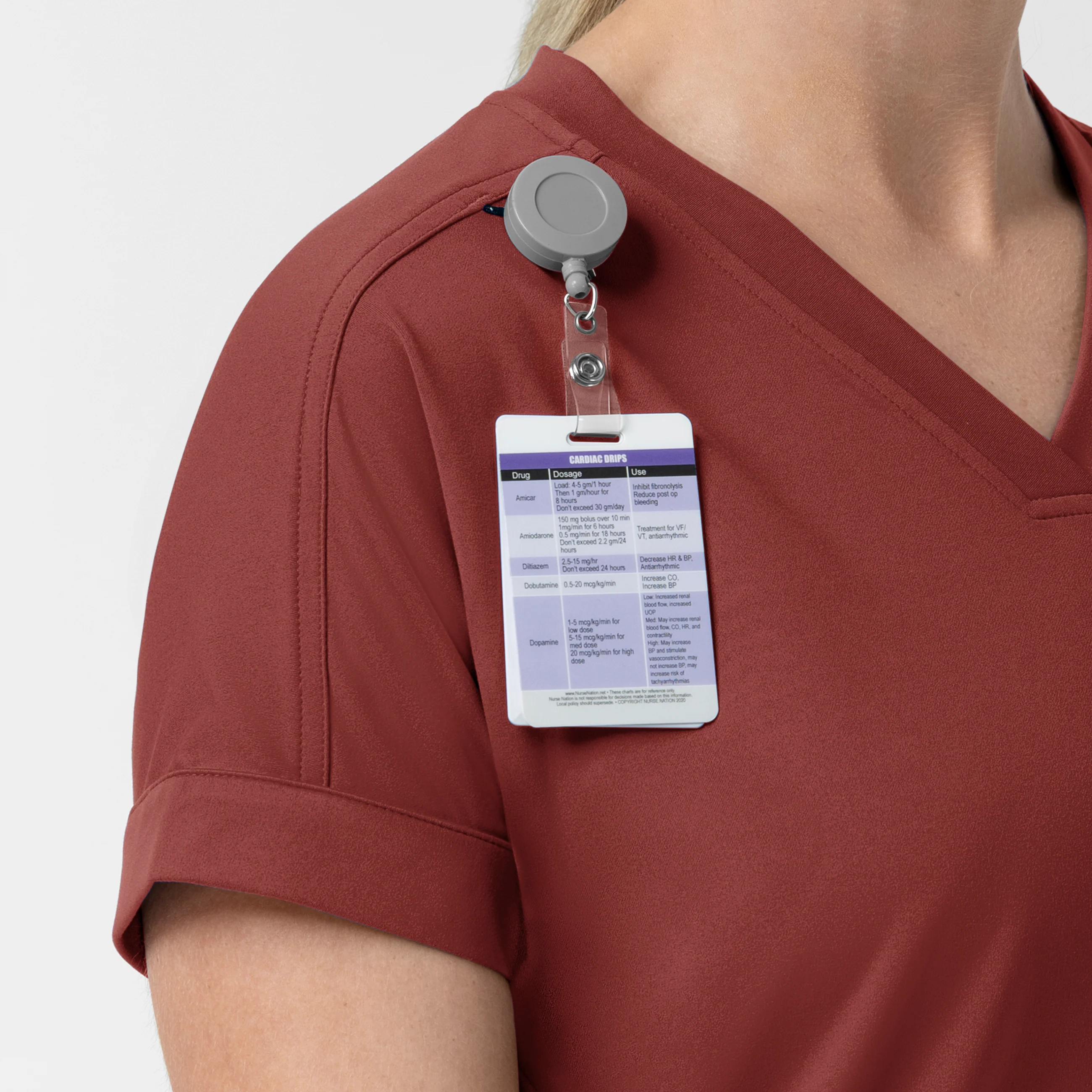 Carhartt Force Cross-Flex Knit Women's V-Neck Scrub Top - Amber Terrain - Image 9