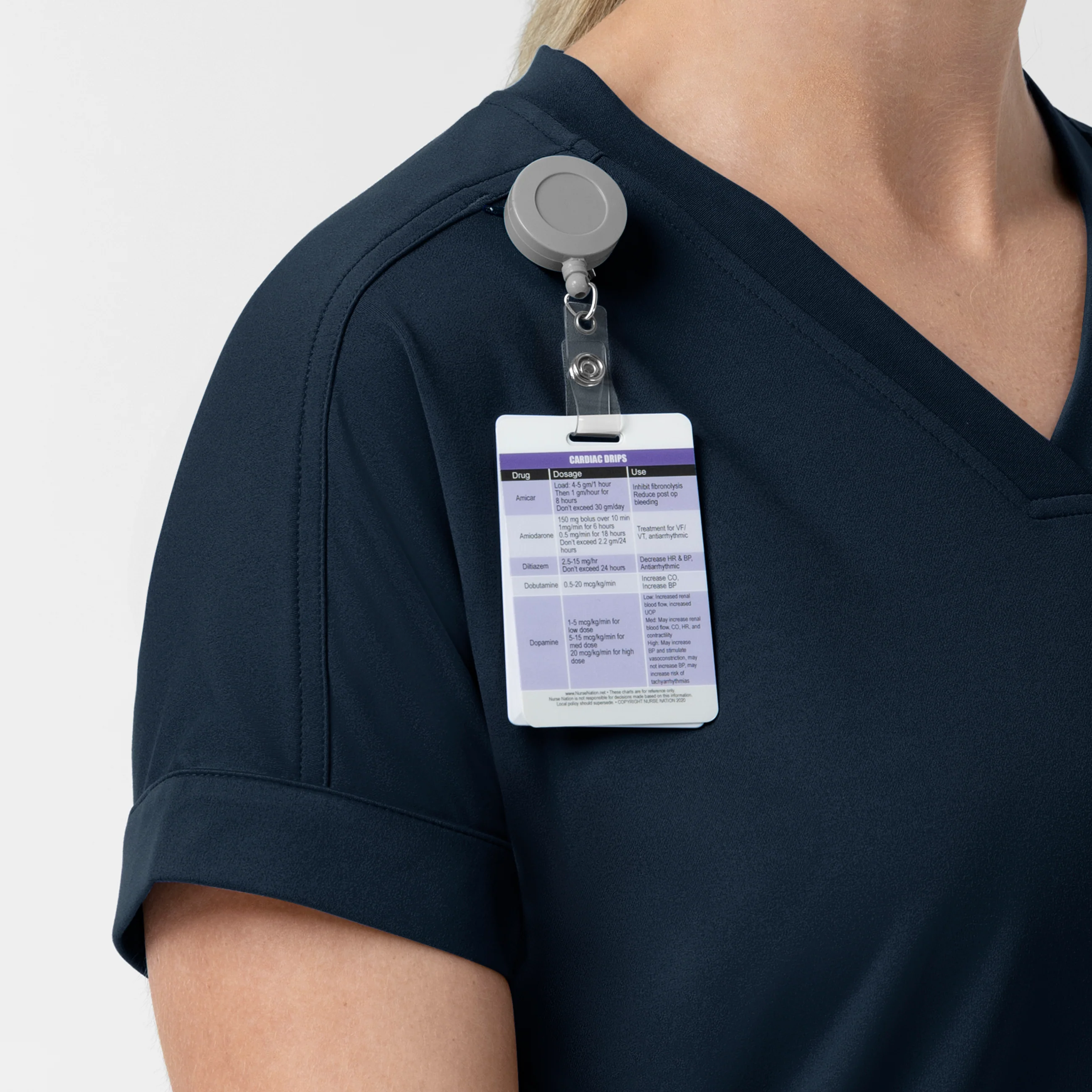 Carhartt Force Cross-Flex Knit Women's V-Neck Scrub Top - Navy - Image 9