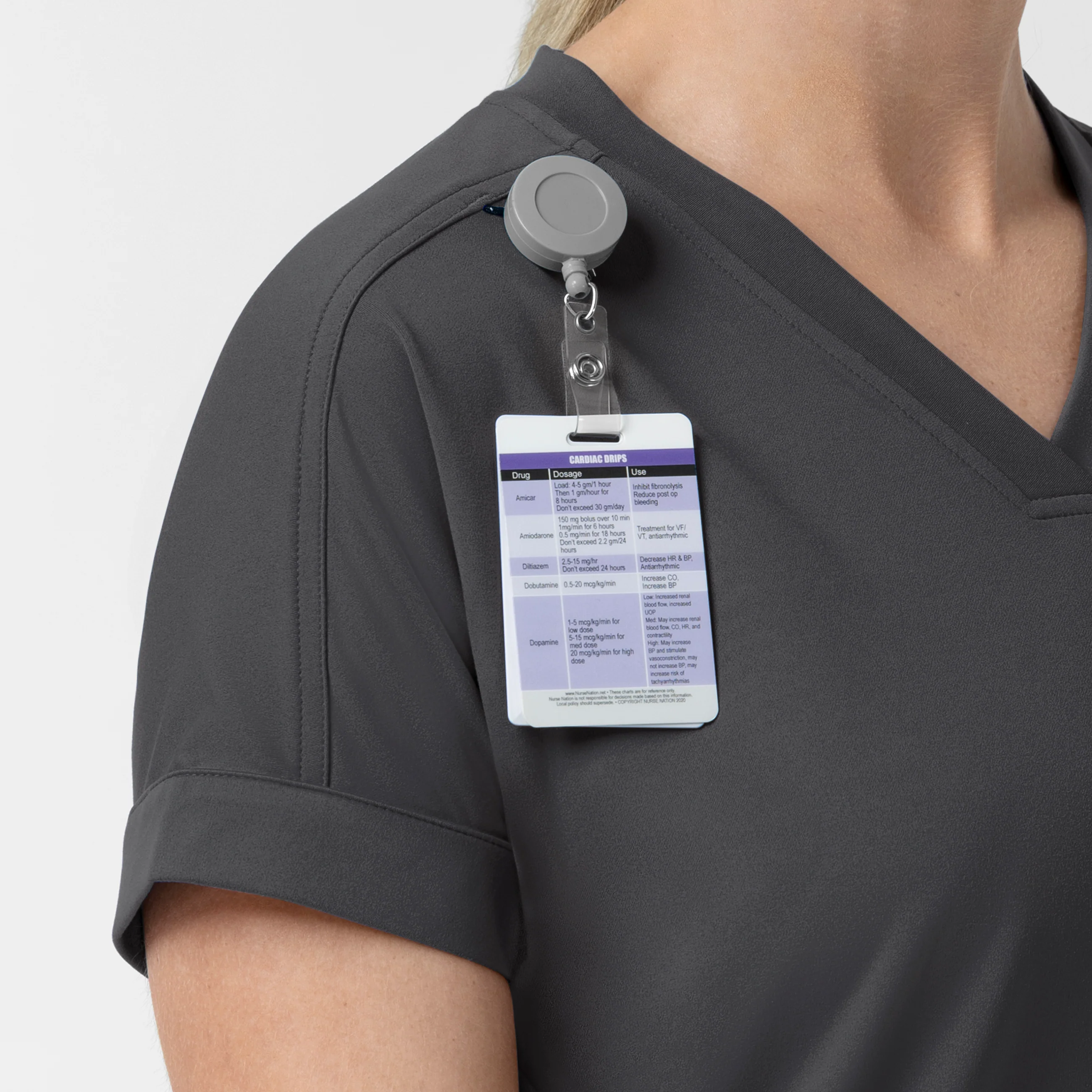 Carhartt Force Cross-Flex Knit Women's V-Neck Scrub Top - Pewter - Image 9
