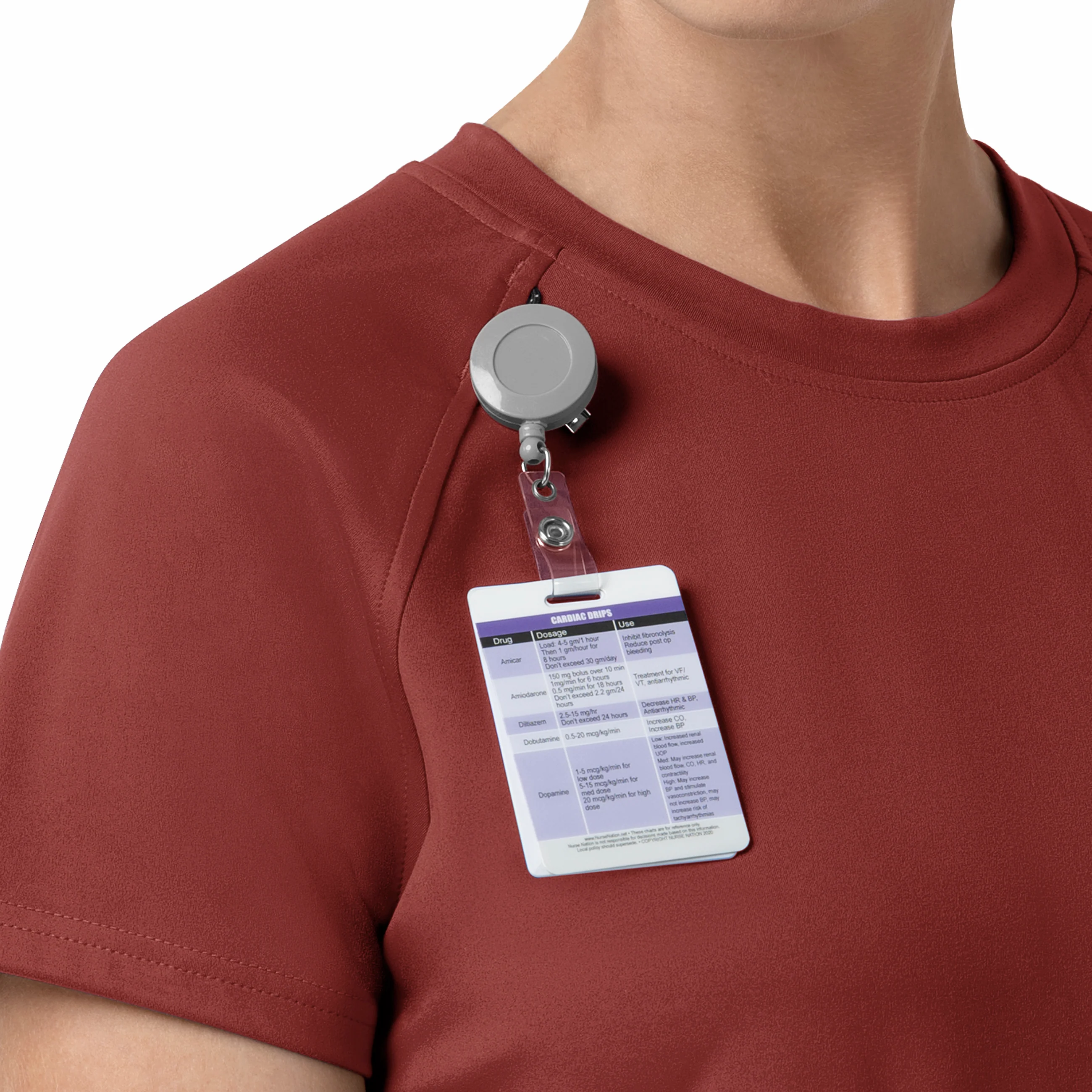 Carhartt Force Cross-Flex Knit Women's Crew Neck Scrub Top - Amber Terrain - Image 8