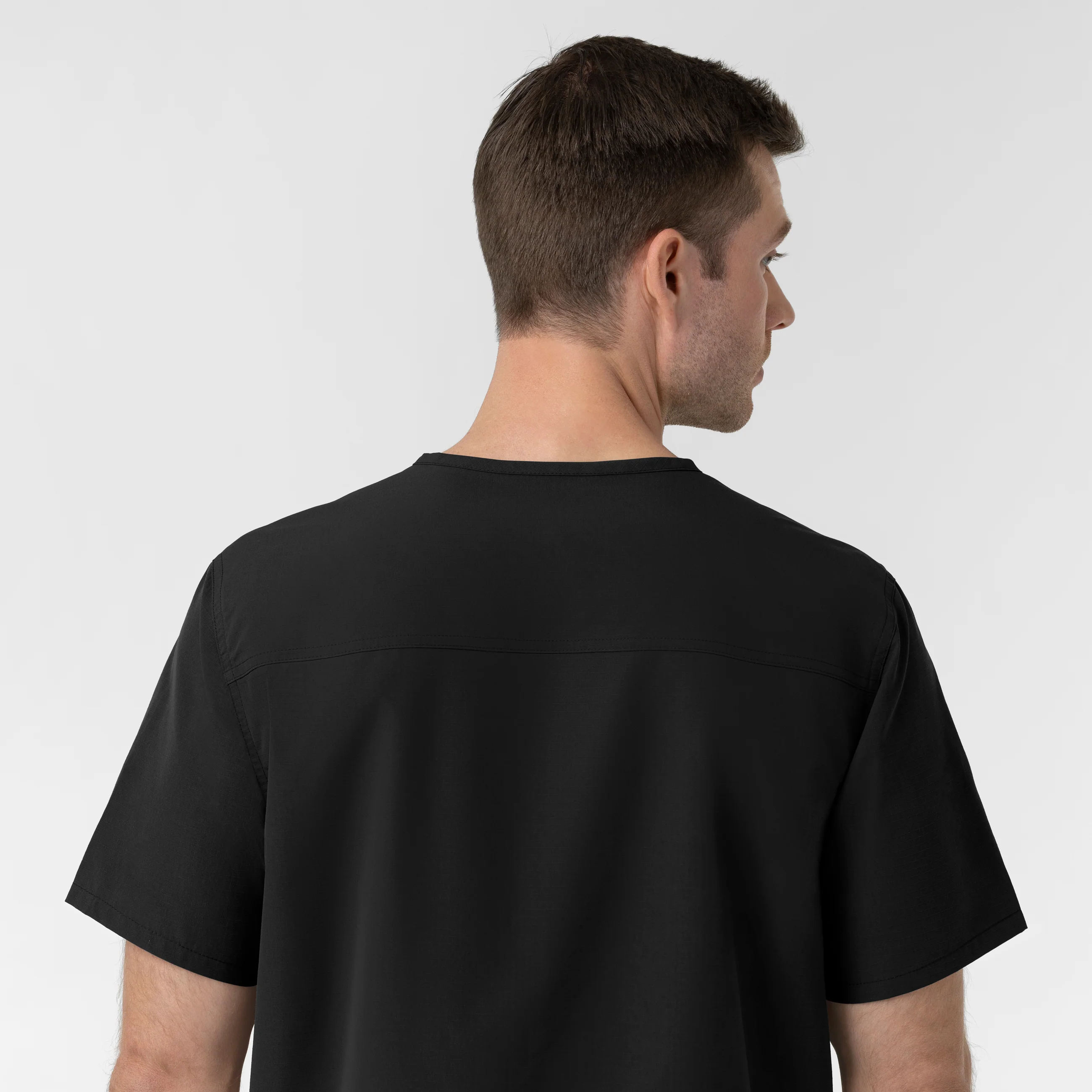 Carhartt Rugged Flex FLD Men's Ripstop V-Neck Scrub Top - Black - Image 10
