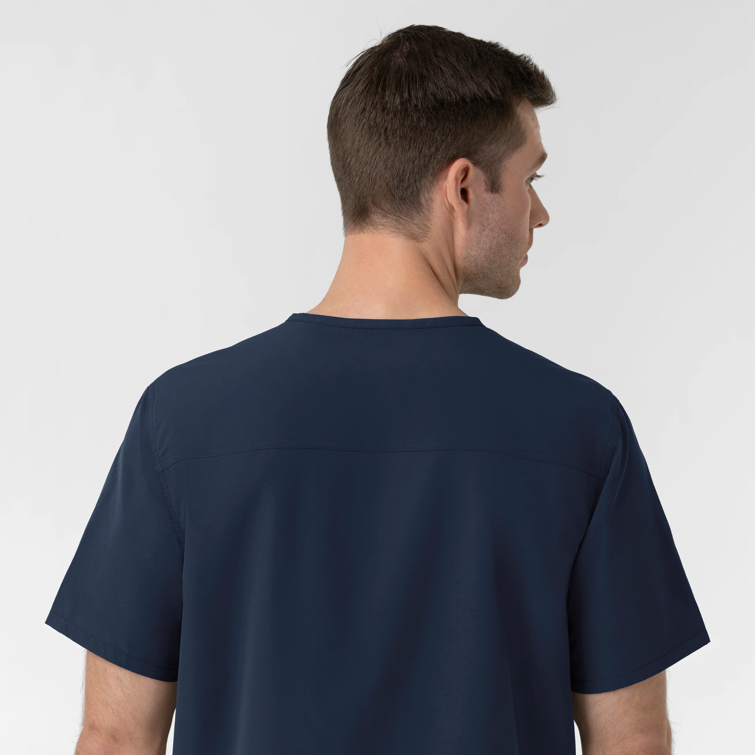 Carhartt Rugged Flex FLD Men's Ripstop V-Neck Scrub Top - Navy - Image 10