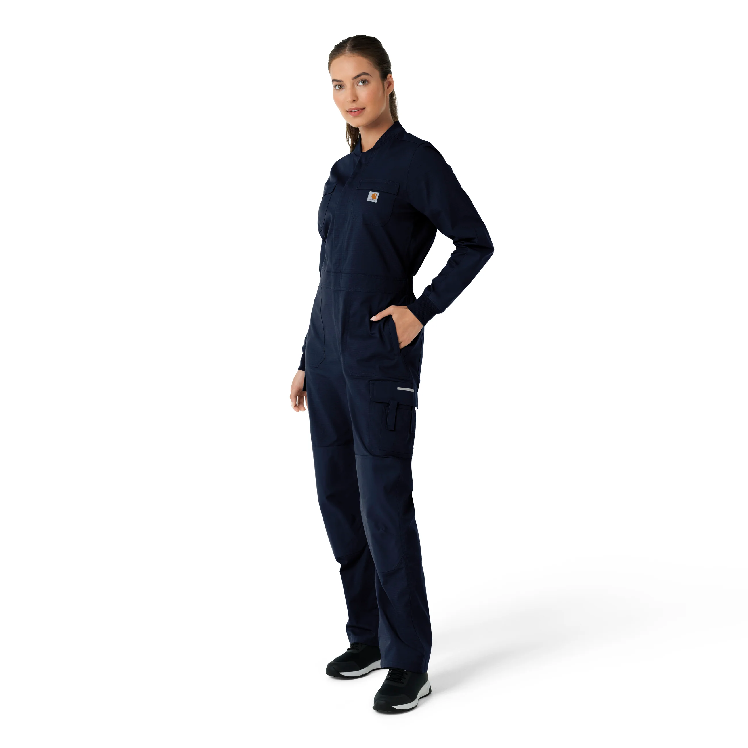 Carhartt Rugged Flex RSCU Women's Ripstop Coverall - Dark Navy - Image 4