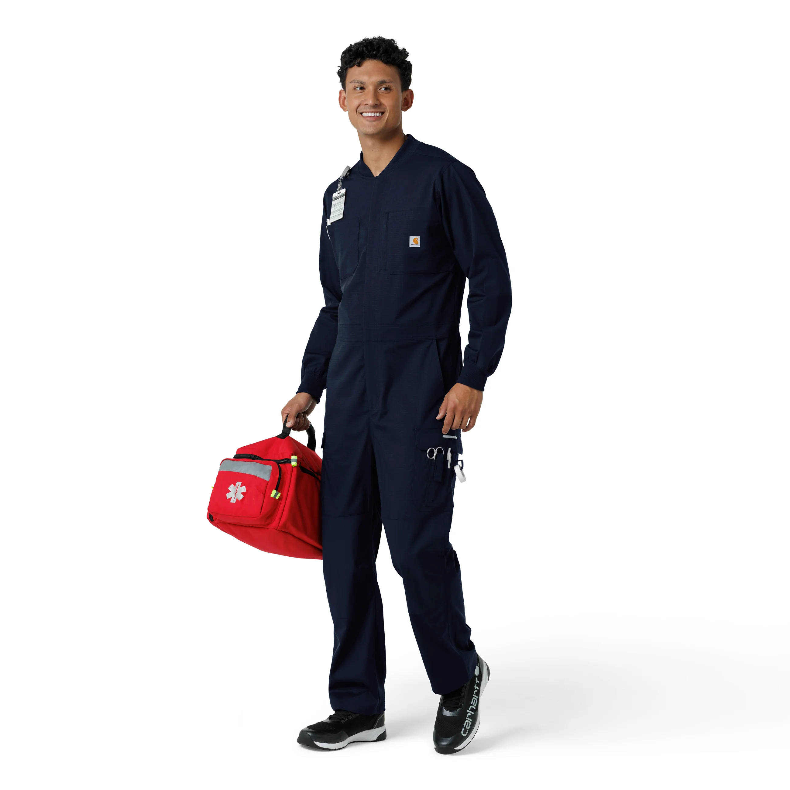 Carhartt Rugged Flex RSCU Men's Ripstop Coverall - Dark Navy - Image 2
