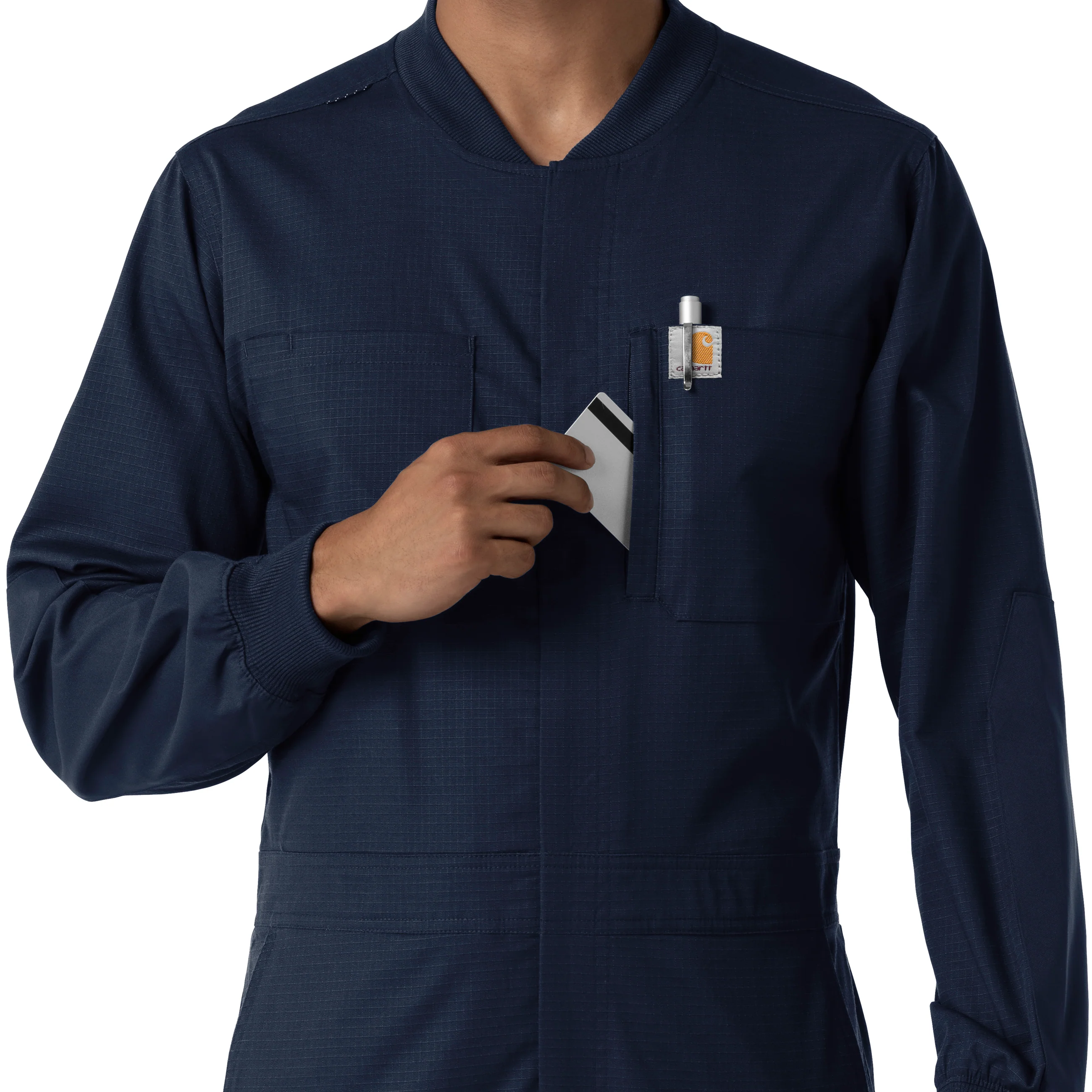 Carhartt Rugged Flex RSCU Men's Ripstop Coverall - Dark Navy - Image 8