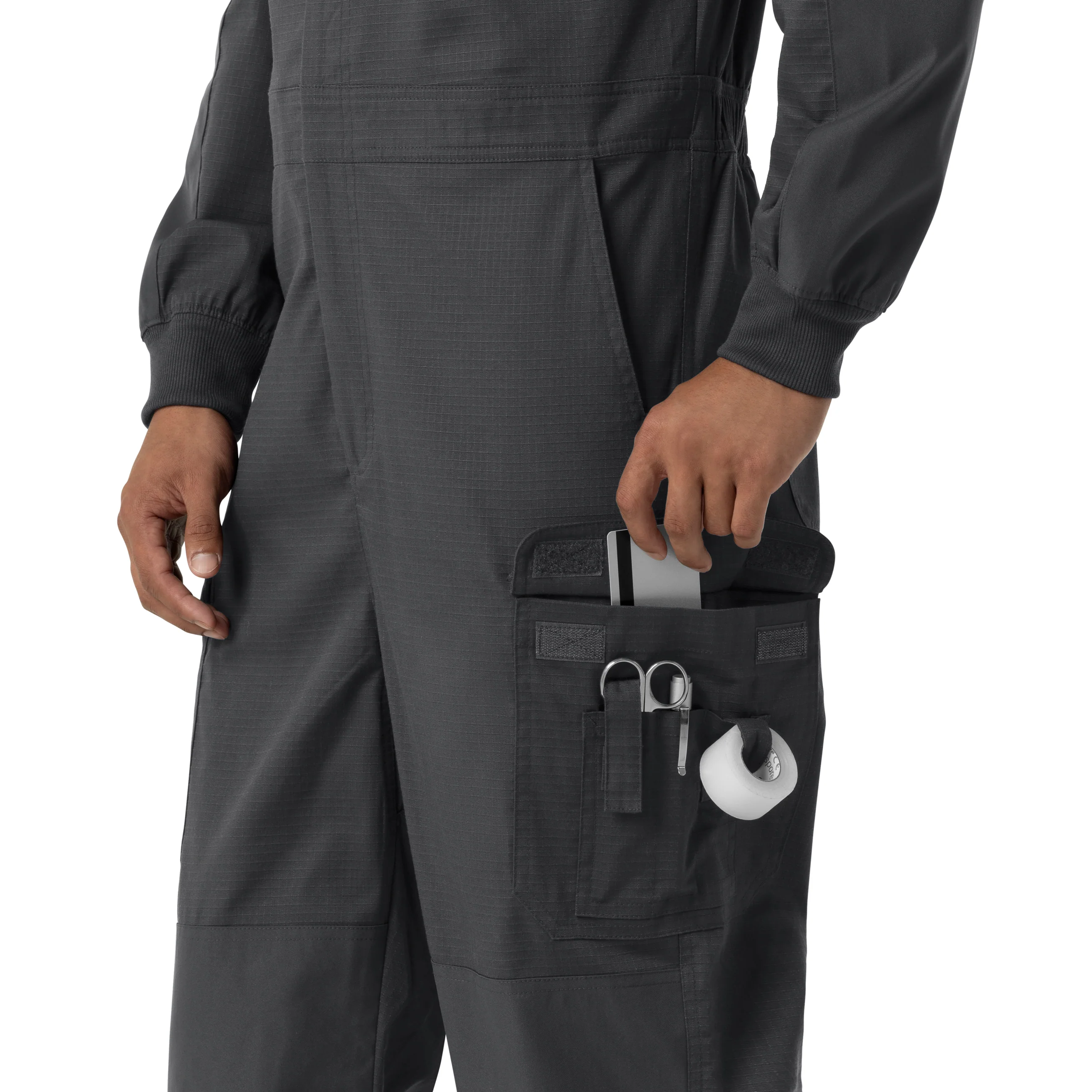 Carhartt Rugged Flex RSCU Men's Ripstop Coverall - Pewter - Image 11