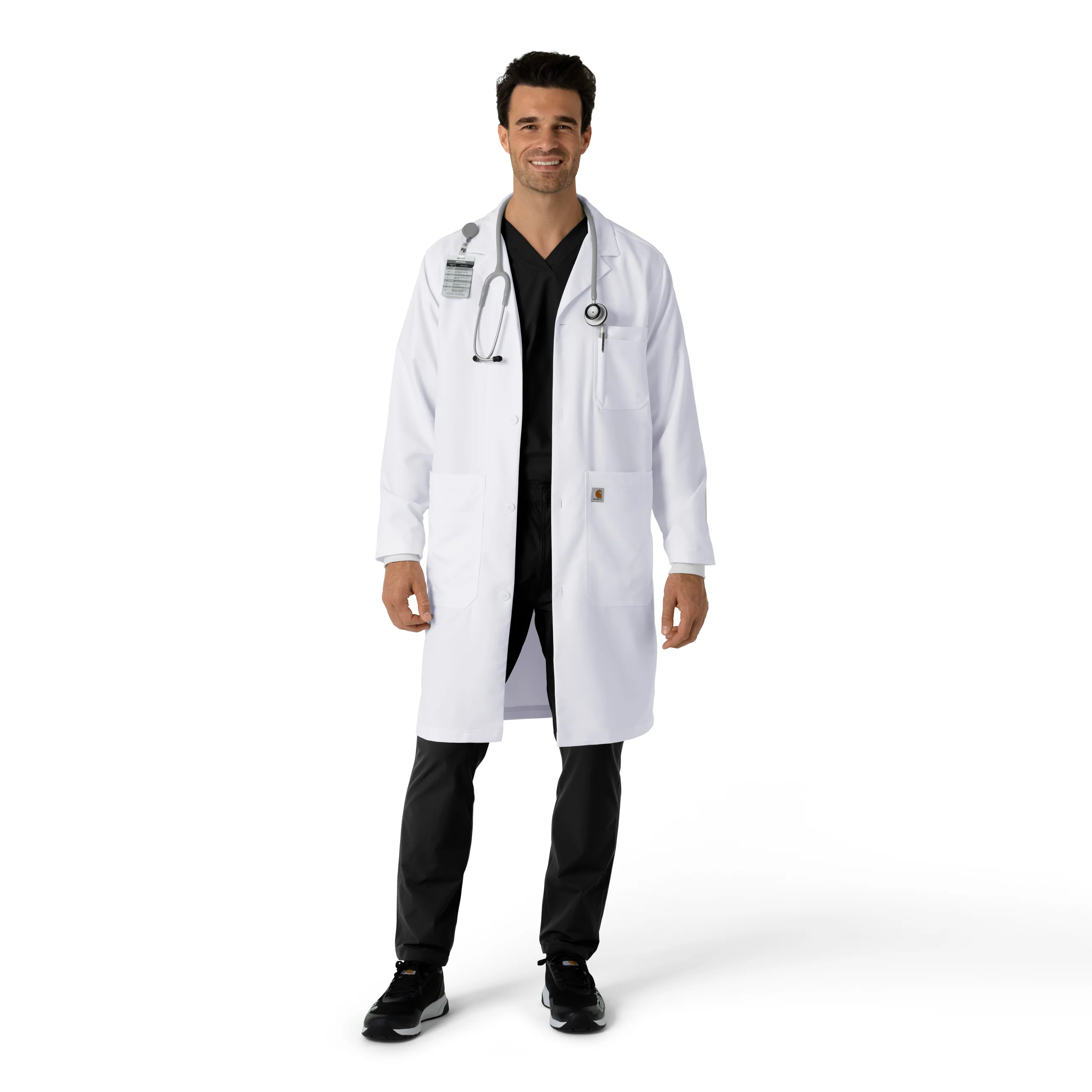 Carhartt Men's Long Lab Coat - White - Image 3