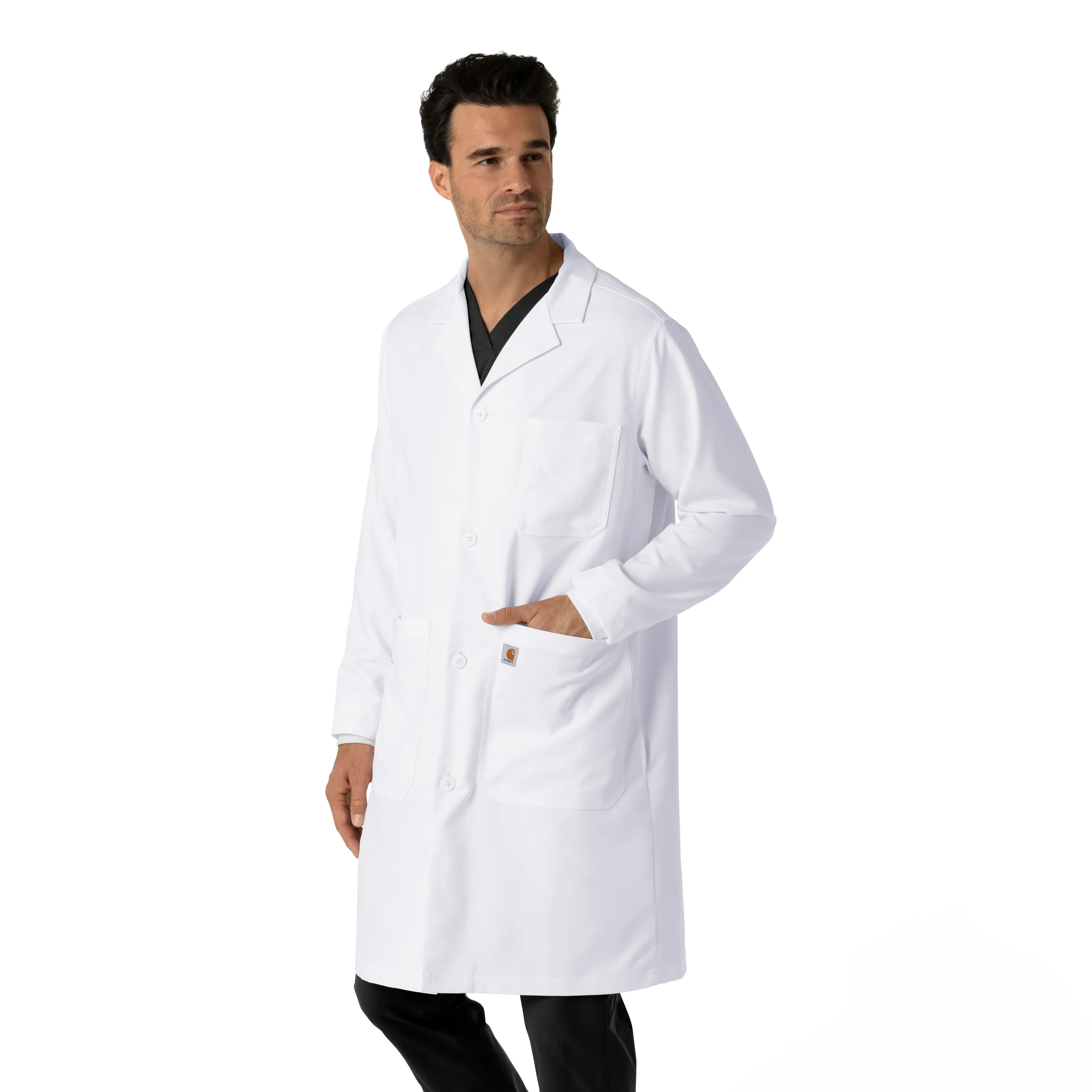 Carhartt Men's Long Lab Coat - White - Image 4